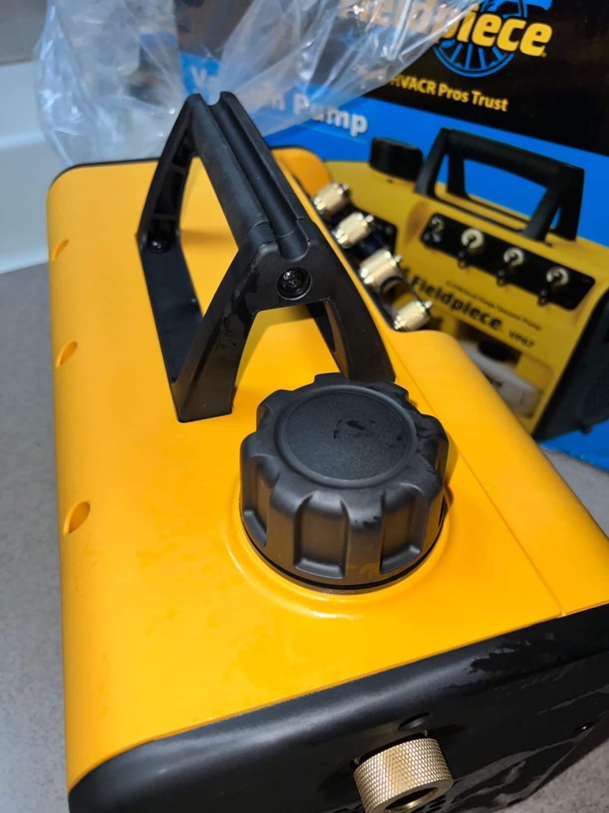 Fieldpiece VP67 Vacuum Pump – 6 CFM, 1/2 HP DC Motor, RunQuick Oil Change System – Portable - Professional HVAC Tool - A2L Compatible Customer Review Fieldpiece VP67 Vacuum Pump – 6 CFM, 1/2 HP DC Motor, RunQuick Oil Change System – Portable - Professional HVAC Tool - A2L Compatible - Customer Photo 1