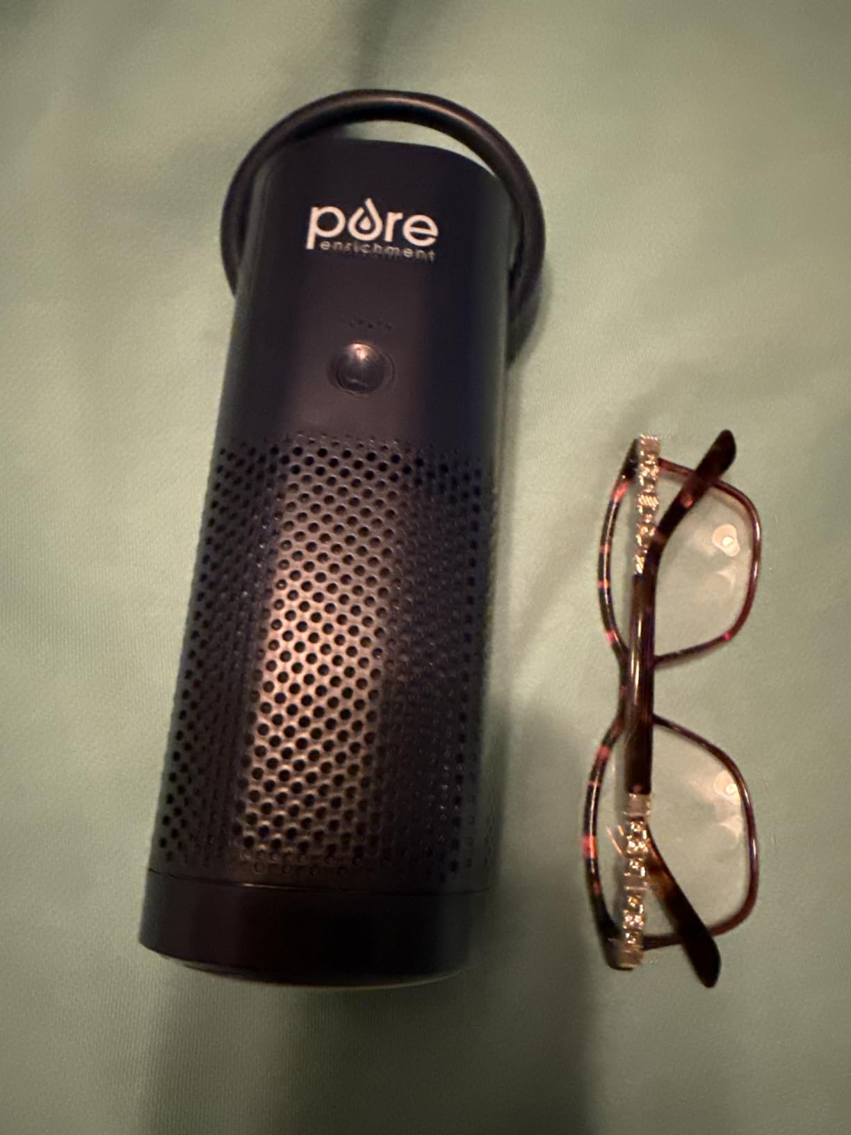Pure Enrichment® PureZone™ Mini Portable Air Purifier - Cordless True HEPA Filter Cleans Air & Eliminates 99.97% of Dust, Odors, & Allergens Close to You - Cars, School, & Office (Starlight Blue) - Customer Photo 2