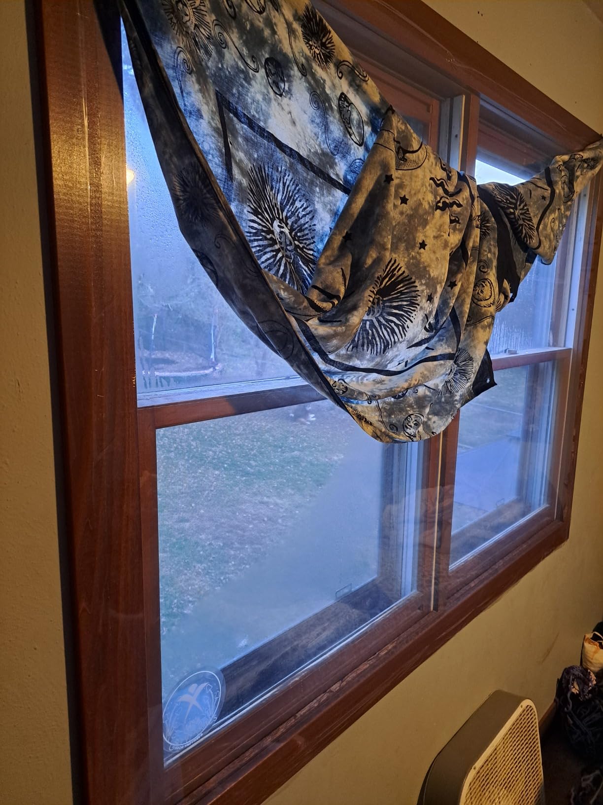 Duck Brand Window Insulation Kit - Winter Seal Kit Fits up to 10 Windows - Rolled Shrink Film Cuts to Size for Easy Indoor Installation - Tape Included - 62 In. by 420 In.- Clear - Customer Photo 1