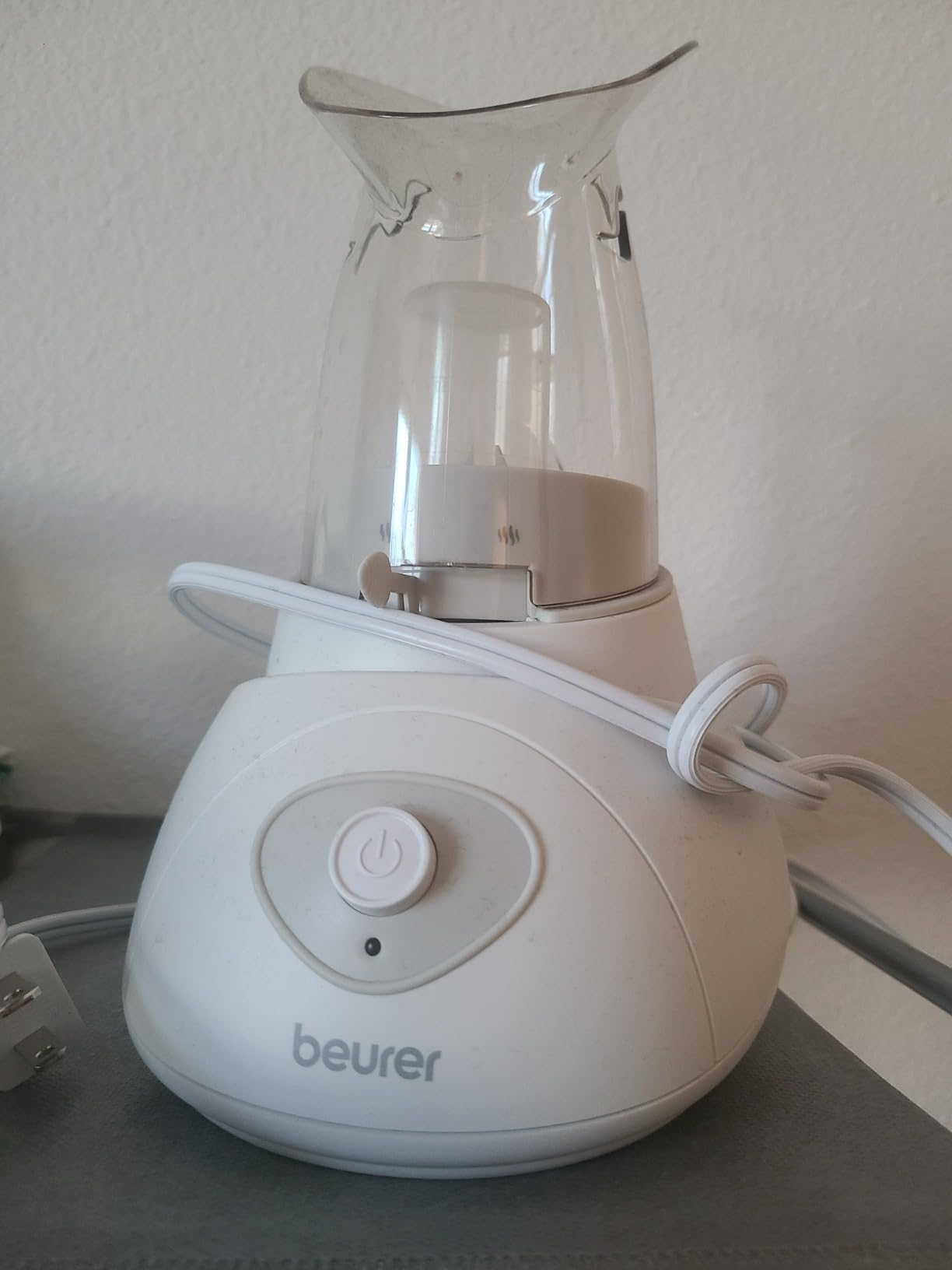 Beurer SI30 Steam Inhaler for Sinus Congestion & Allergies, Drug-Free, Quick 3-5 Minute Setup, Ultra-Quiet, Face Steamer with Variable Steam Control, Universal Mask Customer Review Beurer SI30 Steam Inhaler for Sinus Congestion & Allergies, Drug-Free, Quick 3-5 Minute Setup, Ultra-Quiet, Face Steamer with Variable Steam Control, Universal Mask - Customer Photo 3