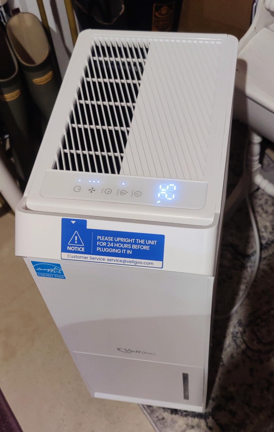 4,500 Sq.Ft Most Efficient Energy Star 2024 Dehumidifier,Vellgoo 52 Pint/Day Dehumidifier for Basement with Drain Hose, Smart Humidity Control, for Home, Bedroom, Bathroom, Garage Customer Review 4,500 Sq.Ft Most Efficient Energy Star 2024 Dehumidifier,Vellgoo 52 Pint/Day Dehumidifier for Basement with Drain Hose, Smart Humidity Control, for Home, Bedroom, Bathroom, Garage - Customer Photo 2