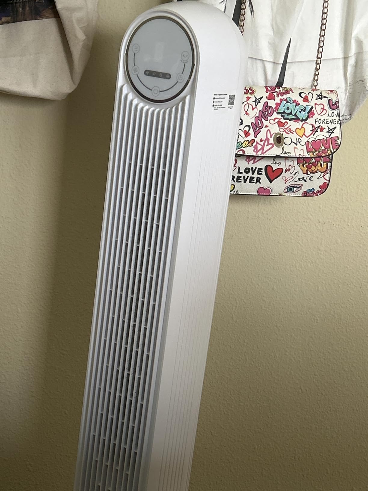 Dreo Tower Fan for Bedroom, Smart Oscillating Quiet Floor Fans, Standing Bladeless Fan with Remote and WiFi Voice Control, 4 Modes, 4 Speeds, 8H Timer, 28dB, Works with Alexa/Google Customer Review Dreo Tower Fan for Bedroom, Smart Oscillating Quiet Floor Fans, Standing Bladeless Fan with Remote and WiFi Voice Control, 4 Modes, 4 Speeds, 8H Timer, 28dB, Works with Alexa/Google - Customer Photo 2