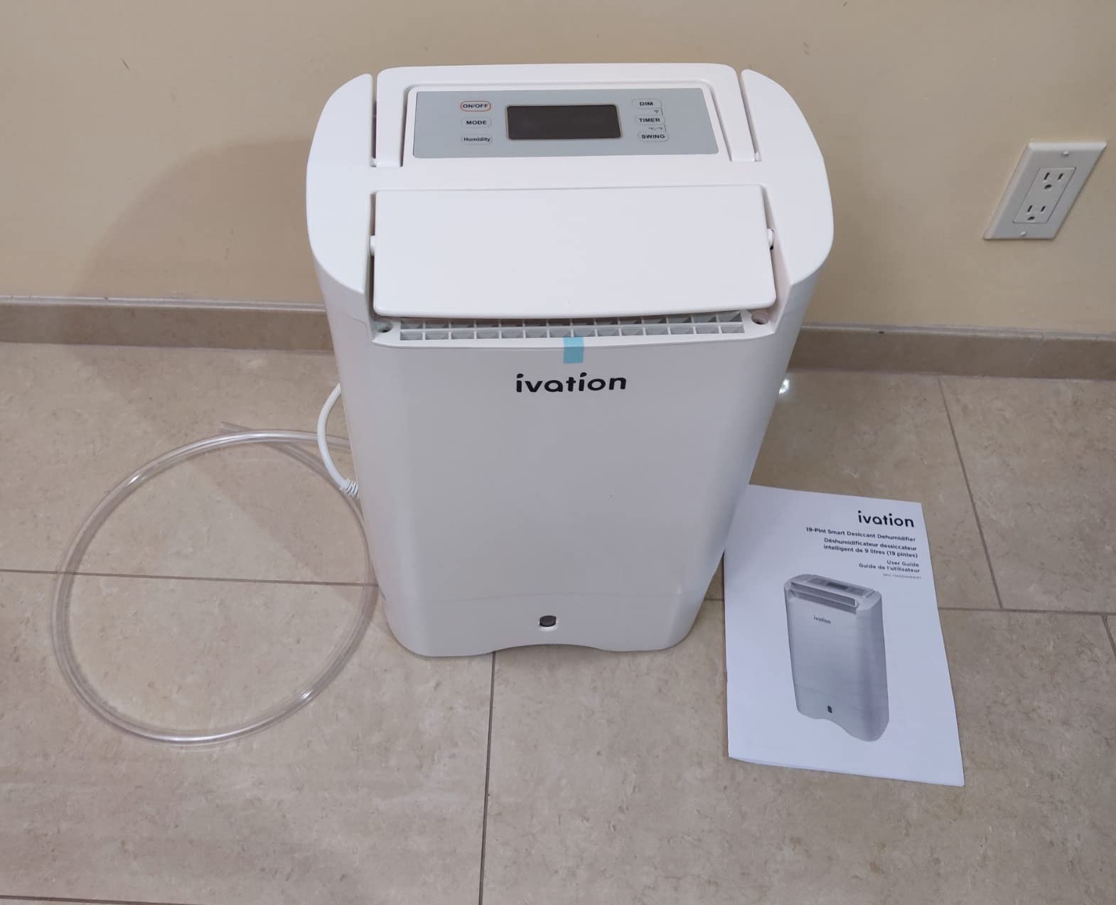 Ivation Smart WIFI Dehumidifier, Compact 19-Pint Desiccant Home Dehumidifier with Drain Hose & Smartphone Control | Ideal for Basement, Bathroom, RV, Office, Kitchen & Small Spaces Up to 410 Sq/Ft Customer Review Ivation Smart WIFI Dehumidifier, Compact 19-Pint Desiccant Home Dehumidifier with Drain Hose & Smartphone Control | Ideal for Basement, Bathroom, RV, Office, Kitchen & Small Spaces Up to 410 Sq/Ft - Customer Photo 1