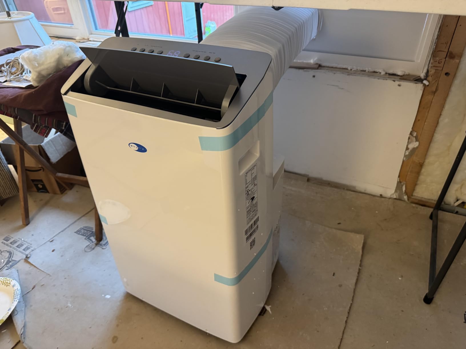 Whynter Inverter Portable Air Conditioner 14,000 BTU with Dual Hose, Dehumidifier, Cooling Fan & Smart Wi-Fi for 600 Sq Ft Rooms, Works with Alexa, NEX ARC-1230WN (12,000 SACC) Customer Review Whynter Inverter Portable Air Conditioner 14,000 BTU with Dual Hose, Dehumidifier, Cooling Fan & Smart Wi-Fi for 600 Sq Ft Rooms, Works with Alexa, NEX ARC-1230WN (12,000 SACC) - Customer Photo 1