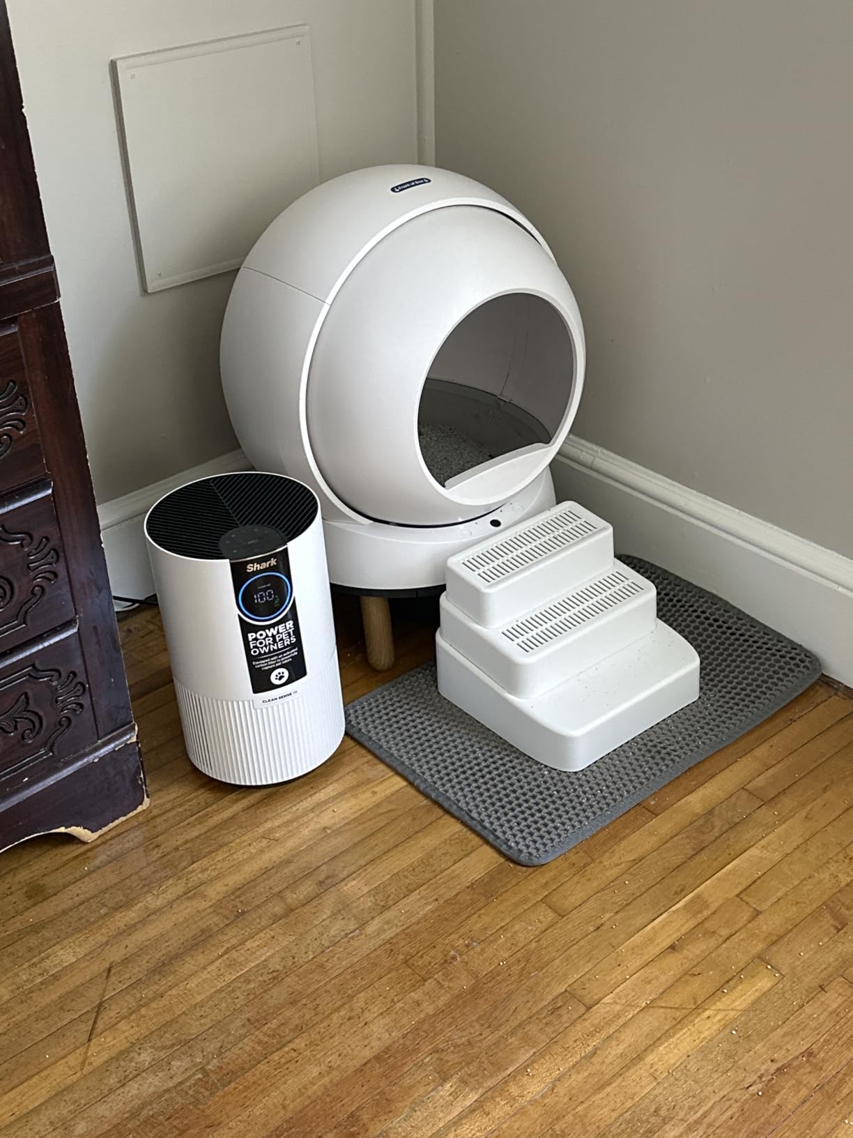 Shark Air Purifier for Home Large Room, Clean Sense Technology, HEPA Air Filter, 1000 Sq Ft, Kitchen, Filters Smoke, Captures 99.98% of Particles, Pet Dander, Pollutants, Dust, Allergens, HP201 Customer Review Shark Air Purifier for Home Large Room, Clean Sense Technology, HEPA Air Filter, 1000 Sq Ft, Kitchen, Filters Smoke, Captures 99.98% of Particles, Pet Dander, Pollutants, Dust, Allergens, HP201 - Customer Photo 2