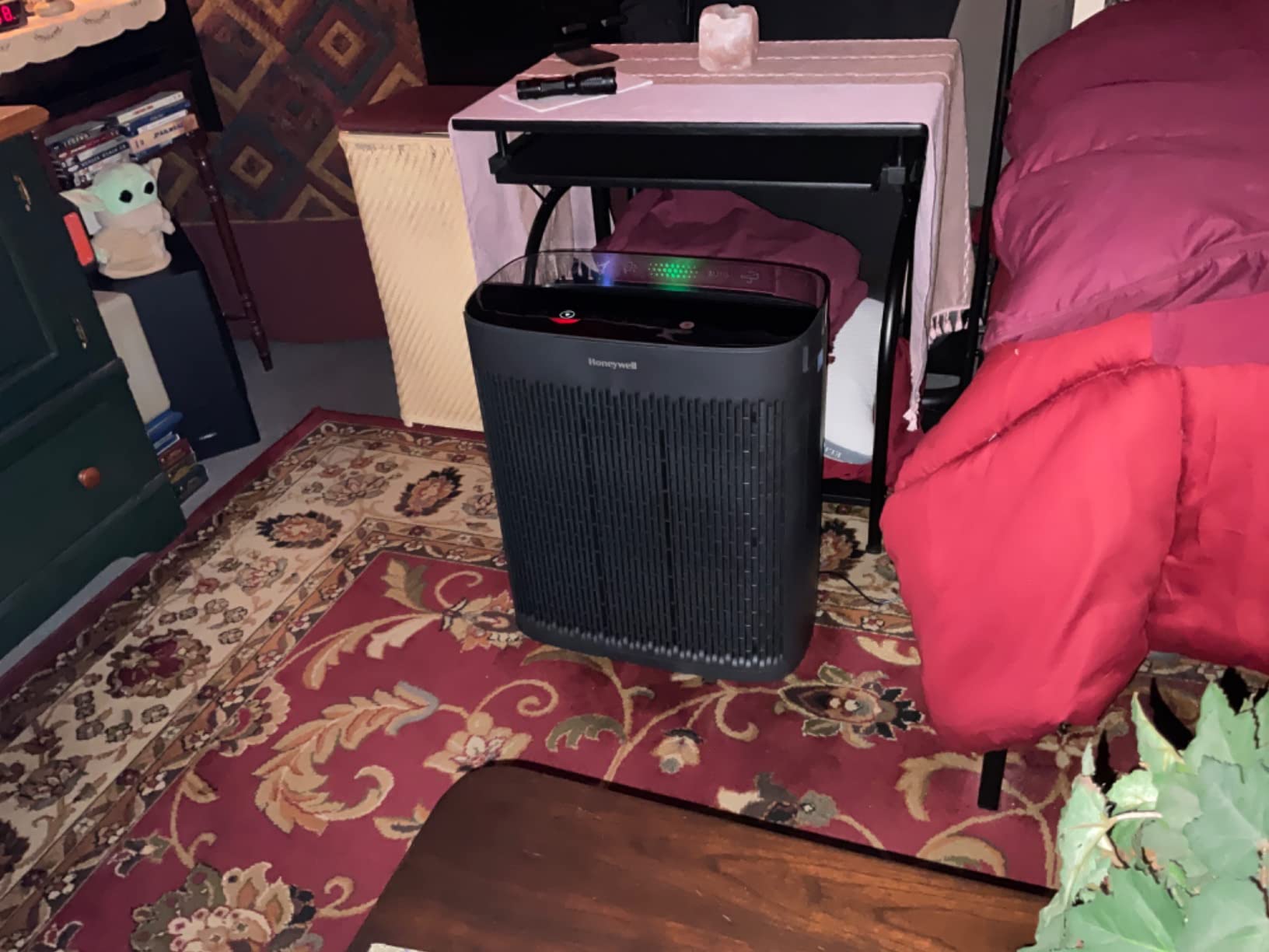Honeywell Allergen Plus HEPA Air Purifier for Home, Large Rooms up to 900 Ft², Turbo Clean, HEPA Filter Reduces Allergens, Dust, Pollen, Pet Dander, All Smoke Types, Odors, Black, HPA5100B - Customer Photo 3