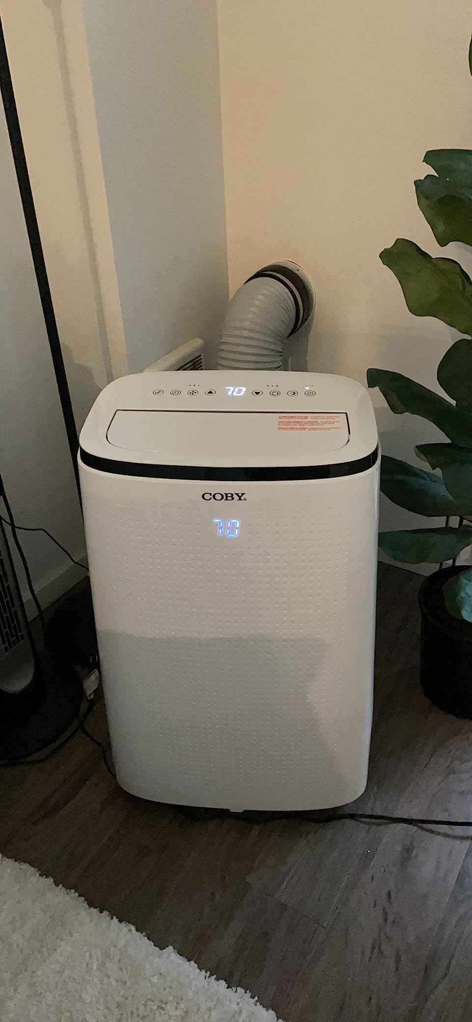 COBY Portable Air Conditioner 4-in-1 AC Unit, Heater, Dehumidifier & Fan, Air Conditioner 15,000 BTU Portable AC Unit with Remote Control for Rooms up to 775 Sq. Ft., 24-Hour Timer, & Installation Kit Customer Review COBY Portable Air Conditioner 4-in-1 AC Unit, Heater, Dehumidifier & Fan, Air Conditioner 15,000 BTU Portable AC Unit with Remote Control for Rooms up to 775 Sq. Ft., 24-Hour Timer, & Installation Kit - Customer Photo 1