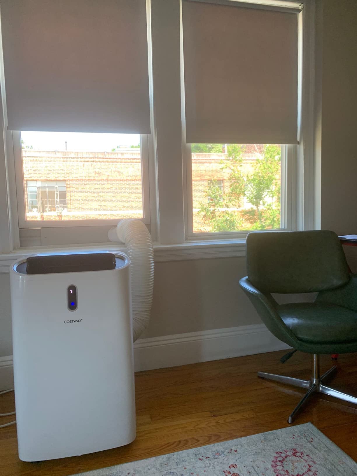 COSTWAY FP10116US-WH, 14000 BTU AC Unit, Fan, Heat & Dehumidifier, Alexa Voice-Enabled, with WiFi Smart App Control,Cools up to 700 Sq. Ft Portable Air Conditioners, White Customer Review COSTWAY FP10116US-WH, 14000 BTU AC Unit, Fan, Heat & Dehumidifier, Alexa Voice-Enabled, with WiFi Smart App Control,Cools up to 700 Sq. Ft Portable Air Conditioners, White - Customer Photo 1
