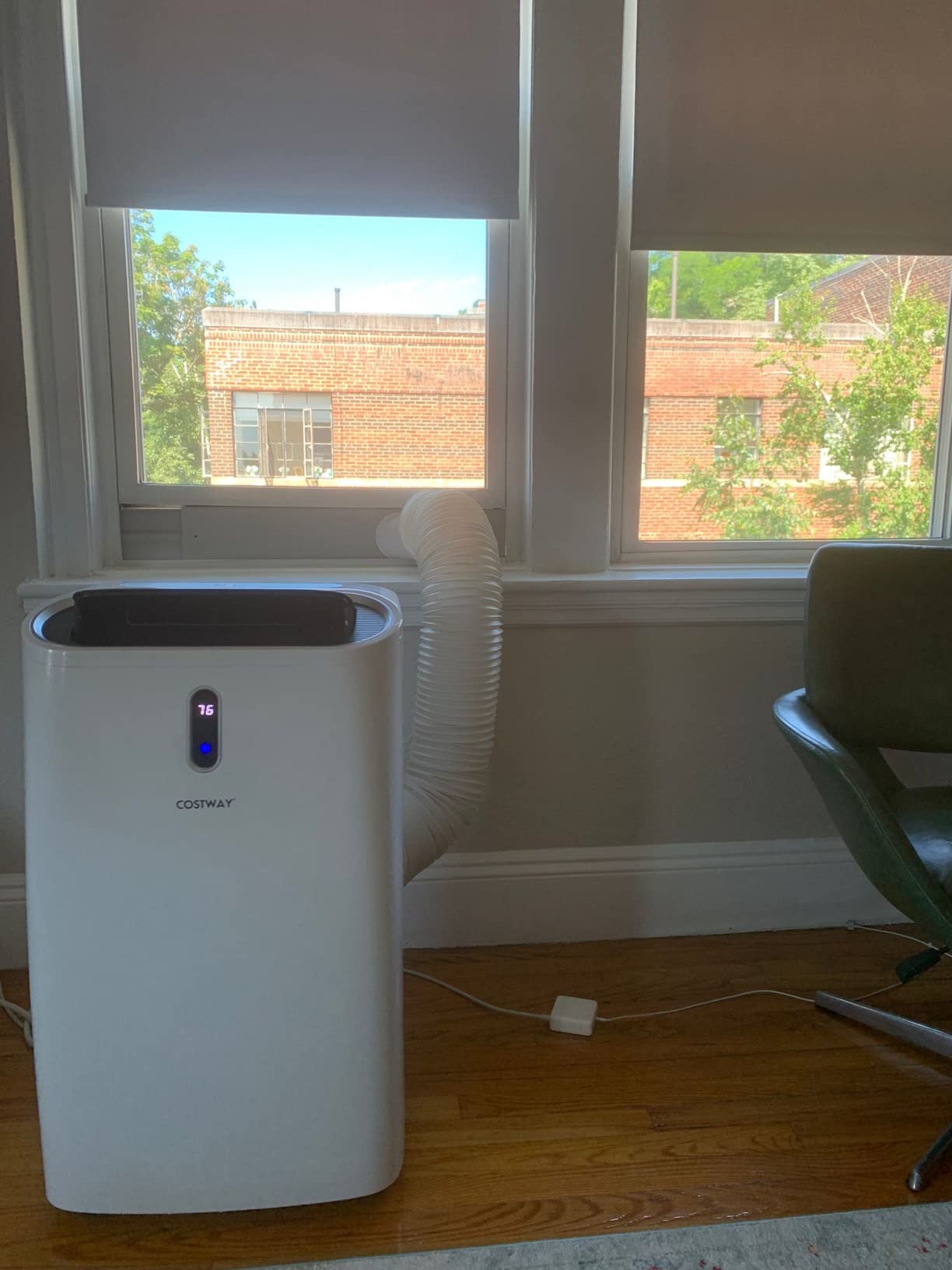 COSTWAY FP10116US-WH, 14000 BTU AC Unit, Fan, Heat & Dehumidifier, Alexa Voice-Enabled, with WiFi Smart App Control,Cools up to 700 Sq. Ft Portable Air Conditioners, White Customer Review COSTWAY FP10116US-WH, 14000 BTU AC Unit, Fan, Heat & Dehumidifier, Alexa Voice-Enabled, with WiFi Smart App Control,Cools up to 700 Sq. Ft Portable Air Conditioners, White - Customer Photo 2