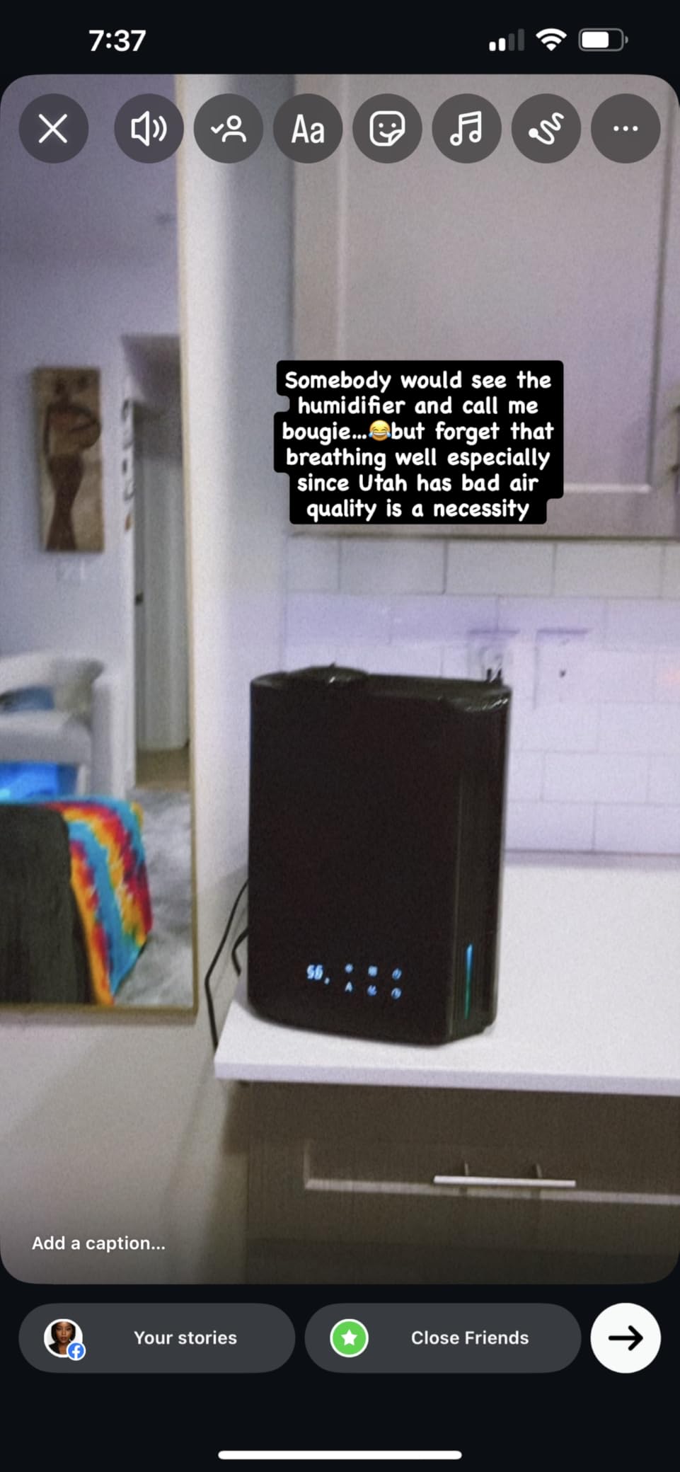BREEZOME 6L Humidifiers for Bedroom Large Room & Essential Oil Diffuser, Ultrasonic Top Fill Cool Mist Humidifiers for Baby, Plants, Nursery Last up to 60 Hours, Smart Humidistat Control, Quiet, Black Customer Review BREEZOME 6L Humidifiers for Bedroom Large Room & Essential Oil Diffuser, Ultrasonic Top Fill Cool Mist Humidifiers for Baby, Plants, Nursery Last up to 60 Hours, Smart Humidistat Control, Quiet, Black - Customer Photo 2