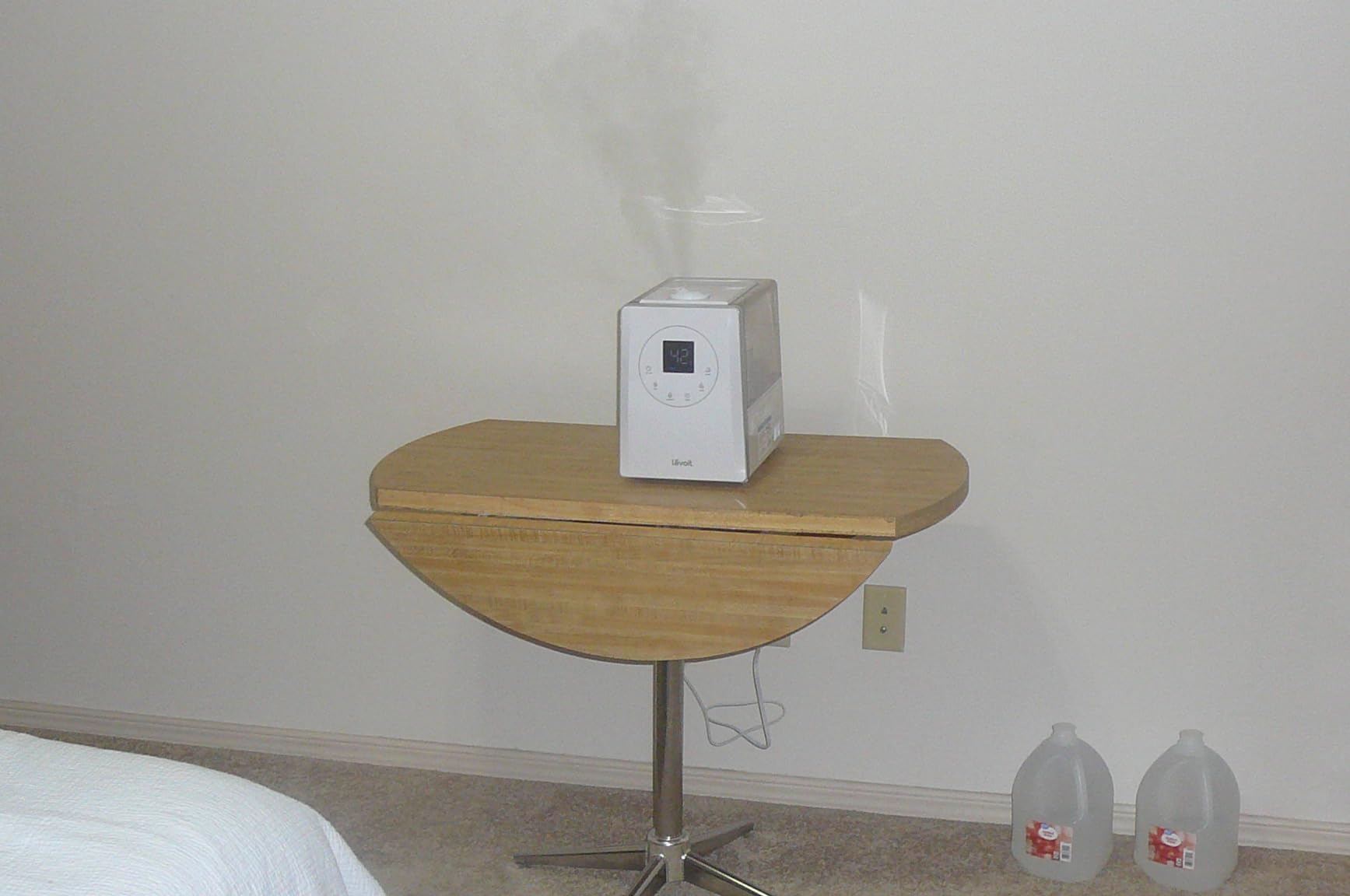 LEVOIT OasisMist 1000S (10L) Smart Humidifier for Home Large Room Bedroom, Last 100 Hours Suitable for Indoor Plant, Cover up to 600ft², Easy Top Fill, Remoter & Voice Control, Auto Mode, Quiet, White - Customer Photo 3