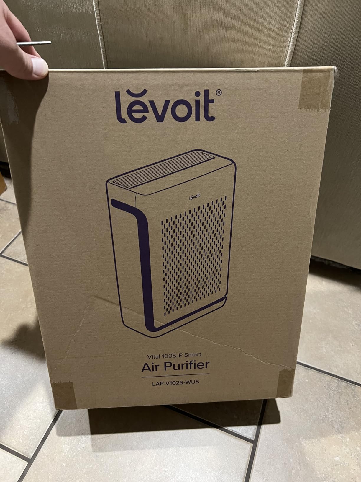 LEVOIT Air Purifier for Home Large Room Up to 1073Ft² with Air Quality Monitor, AHAM VERIFIDE, Smart WiFi, Washable Pre-Filter, HEPA Sleep Mode for Pets, Allergies, Dust, Pollen, Vital 100S-P, White - Customer Photo 1