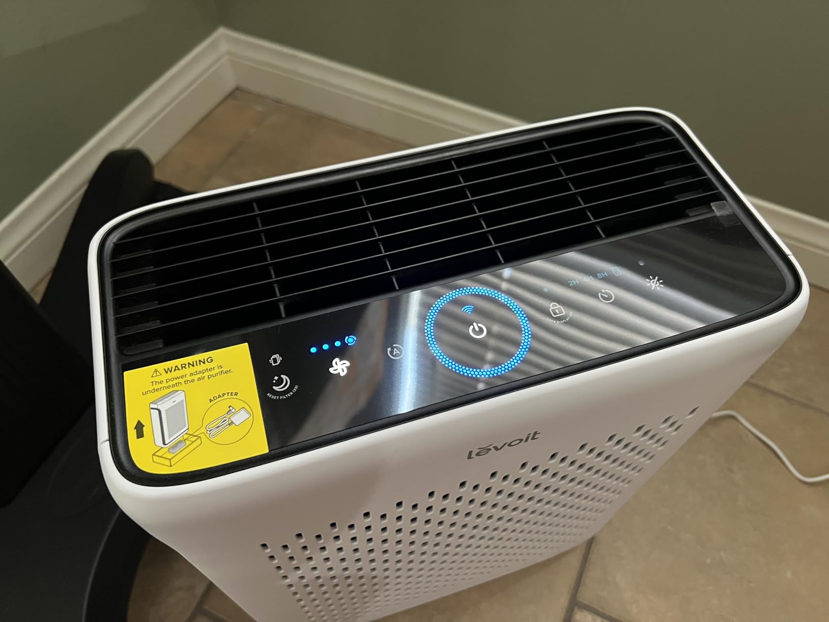 LEVOIT Air Purifier for Home Large Room Up to 1073Ft² with Air Quality Monitor, AHAM VERIFIDE, Smart WiFi, Washable Pre-Filter, HEPA Sleep Mode for Pets, Allergies, Dust, Pollen, Vital 100S-P, White Customer Review LEVOIT Air Purifier for Home Large Room Up to 1073Ft² with Air Quality Monitor, AHAM VERIFIDE, Smart WiFi, Washable Pre-Filter, HEPA Sleep Mode for Pets, Allergies, Dust, Pollen, Vital 100S-P, White - Customer Photo 2