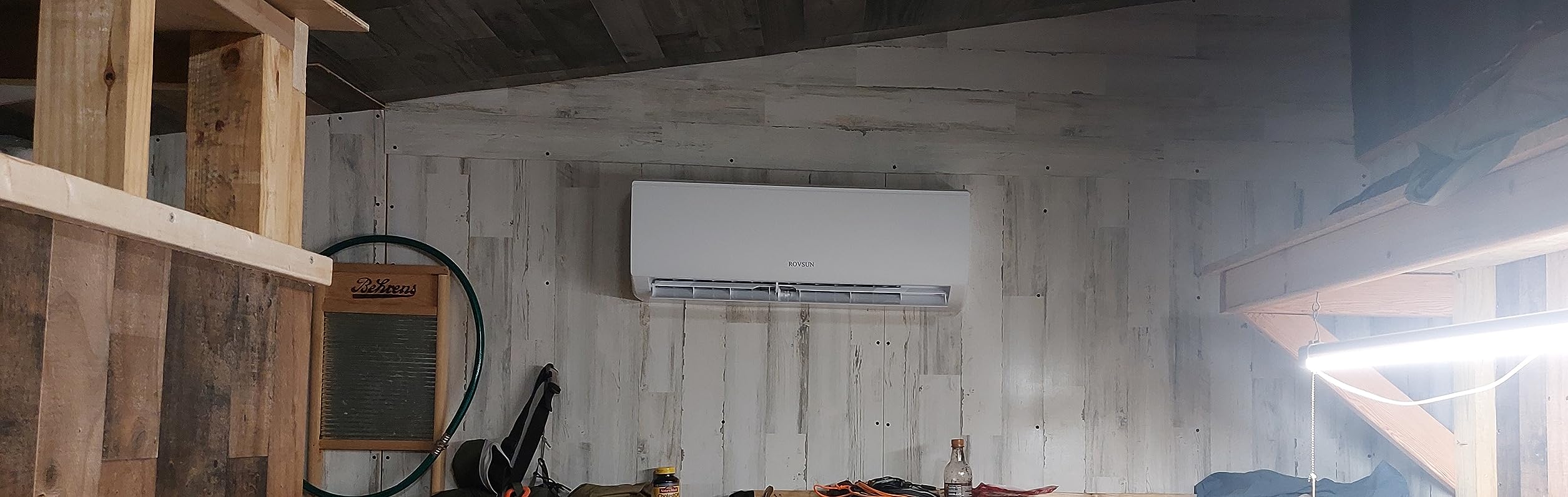 ROVSUN 9000 BTU Wifi Enabled Mini Split Air Conditioner & Heater with Inverter, 19 SEER2 Energy Saving 115V Ductless Split AC Unit with Pre-Charged Condenser, Heat Pump & Installation Kit - Customer Photo 2