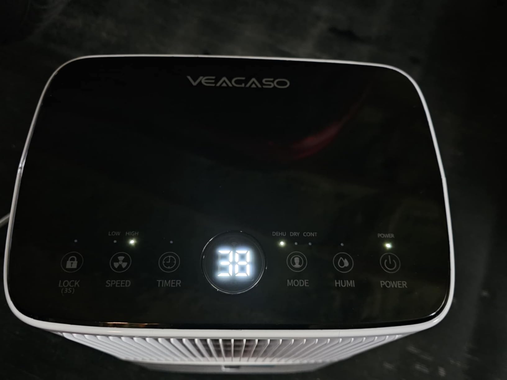 2500 Sq.Ft Dehumidifiers for Home with Drain Hose Max 34 Pints, VEAGASO Dehumidifier for Basement, Large Room, Bathroom, Bedroom, Three Modes, Intelligent Humidity Control, Dry Clothes, 24HR Timer - Customer Photo 1