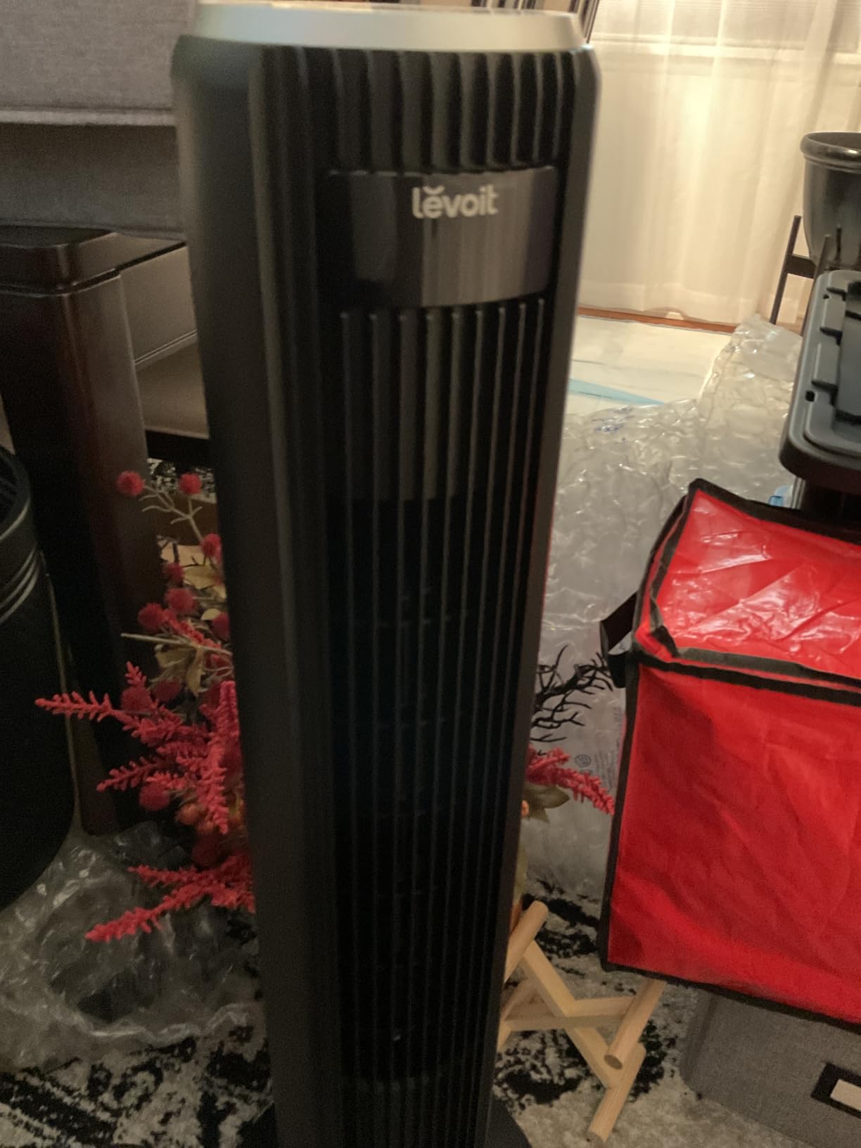 LEVOIT Tower Fan for Bedroom, Standing Fan with 28dB Quiet for Sleep, Remoter, 12H Timer, 25ft/s Velocity, 5 Speeds, 4 Modes, 90° Oscillation for Home, Office, Indoor, Bladeless 36 inch, White Customer Review LEVOIT Tower Fan for Bedroom, Standing Fan with 28dB Quiet for Sleep, Remoter, 12H Timer, 25ft/s Velocity, 5 Speeds, 4 Modes, 90° Oscillation for Home, Office, Indoor, Bladeless 36 inch, White - Customer Photo 2