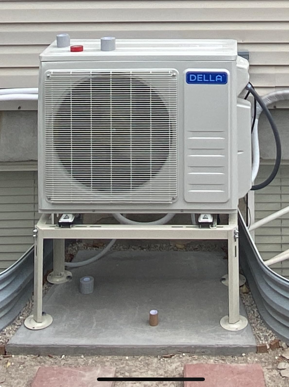 DELLA 20K BTU ODU 2 Dual Zone 9000 9000 BTU Wifi Mini Split Air Conditioner Work with Alexa, 20 SEER2 208-230V Cools Up to 800 Sq.Ft Multi Zone Ductless Pre-Charged Heat Pump, 16ft Installation Kits - Customer Photo 1