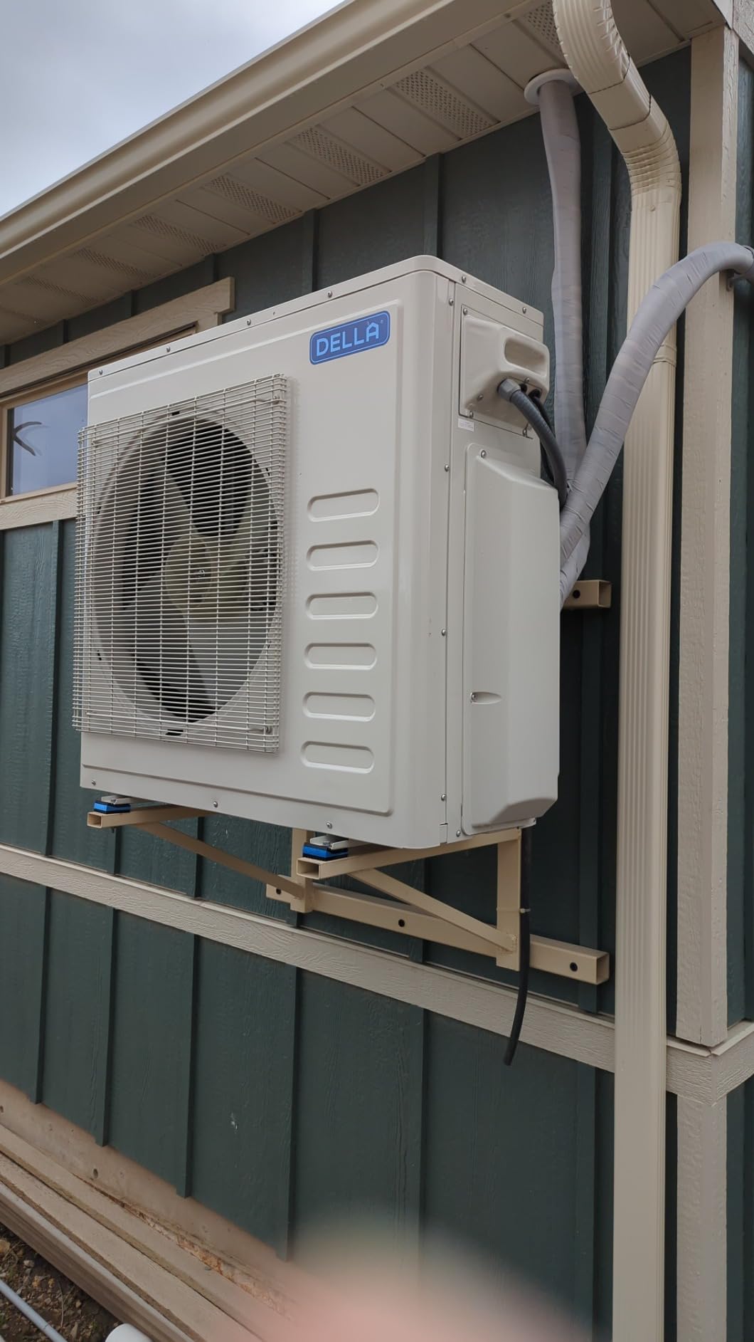 DELLA 35K BTU ODU 2 Dual Zone 18000 18000 BTU 19 SEER2 208-230V, Work with Alexa and Wifi, Cools Up to 2000 Sq.Ft, Multi Zone Ductless Pre-Charged Mini Split AC Heat Pump, 16ft Installation Kits - Customer Photo 1