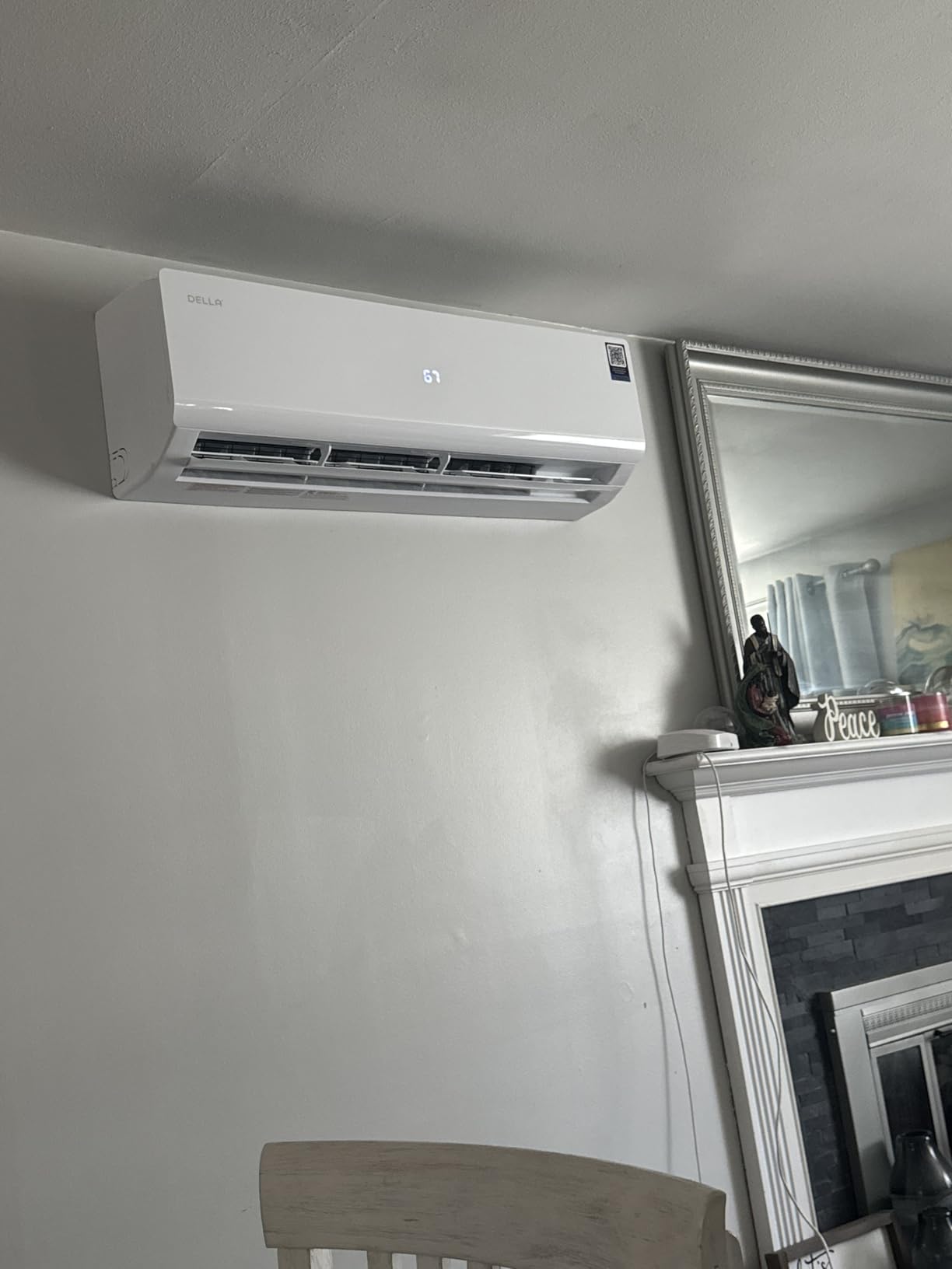 DELLA 28K BTU ODU 20 SEER2, 2 Zone 9000 12000 BTU 208-230V, Cools Up to 950 Sq.Ft, Energy Saving Multi Zone Ductless Pre-Charged AC & Heat Pump Work with Alexa and Wifi, 16ft Installation Kits - Customer Photo 1