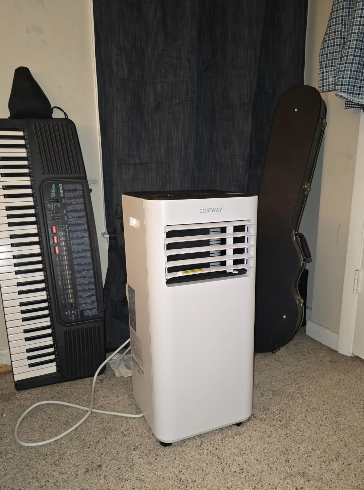 COSTWAY 10000 BTU Portable Air Conditioner, with Fan & Dehumidifier Mode, Quiet AC Unit with Sleep Mode, 2 Speeds, 24H Timer, LED Display, Remote Control, Cool Rooms up to 350 Sq.Ft for Bedroom, Dorms Customer Review COSTWAY 10000 BTU Portable Air Conditioner, with Fan & Dehumidifier Mode, Quiet AC Unit with Sleep Mode, 2 Speeds, 24H Timer, LED Display, Remote Control, Cool Rooms up to 350 Sq.Ft for Bedroom, Dorms - Customer Photo 2