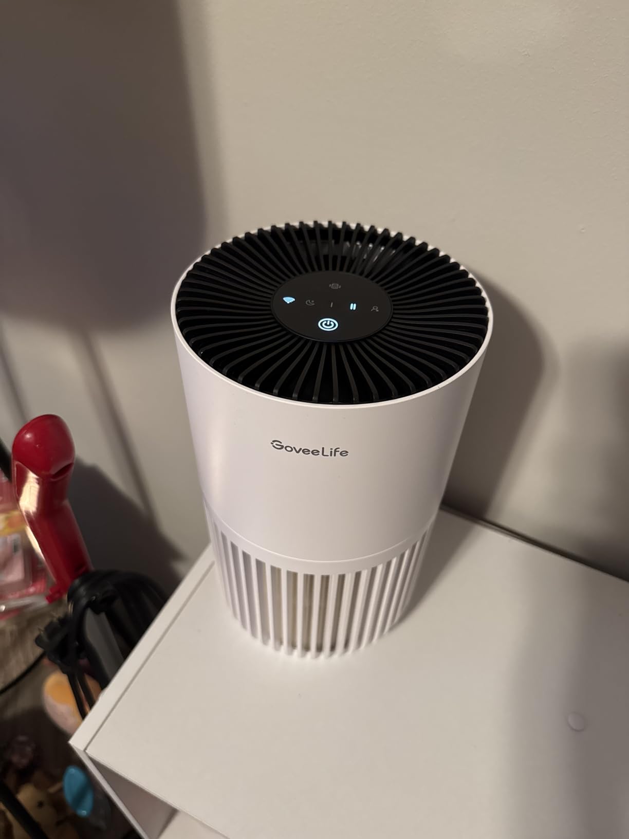 GoveeLife Mini Air Purifier for Bedroom, Smart Filter Air Purifier with App Alexa Control for Pet Hair, Odors, Pollen, Smoke, Portable Air Cleaner with 3 Speeds, 2 Modes, Timer, Aroma for Home Customer Review GoveeLife Mini Air Purifier for Bedroom, Smart Filter Air Purifier with App Alexa Control for Pet Hair, Odors, Pollen, Smoke, Portable Air Cleaner with 3 Speeds, 2 Modes, Timer, Aroma for Home - Customer Photo 1