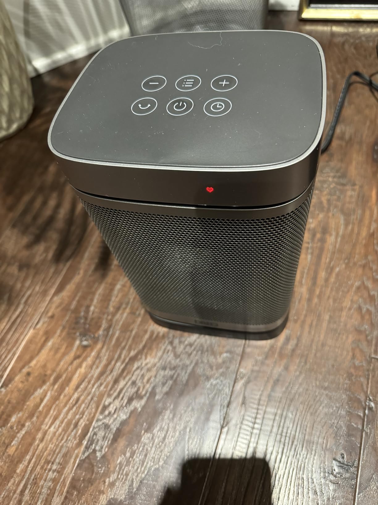 Lasko Ellipse Ceramic Tower Heater for Home with Tipover Switch, Child Lock, Digital Display, Thermostat, Wide Oscillation, Remote, Timer, For Bedroom, Office, Living Room, Den, 1500W, Black, CT18950 - Customer Photo 4