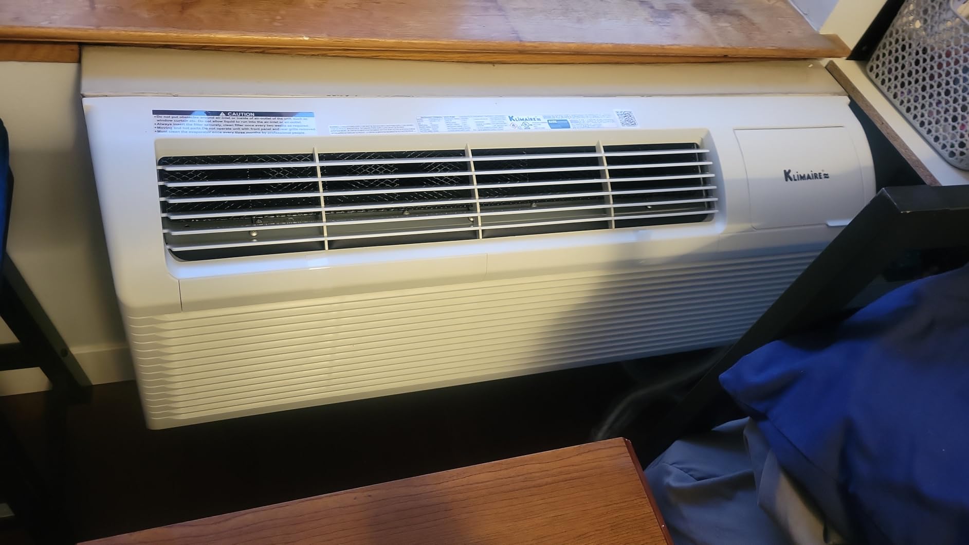 Klimaire PTAC 12,000 BTU Air Conditioner Heat Pump R-32 with Remote Control & 3.5 kW Electric Heater -230V Customer Review Klimaire PTAC 12,000 BTU Air Conditioner Heat Pump R-32 with Remote Control & 3.5 kW Electric Heater -230V - Customer Photo 1