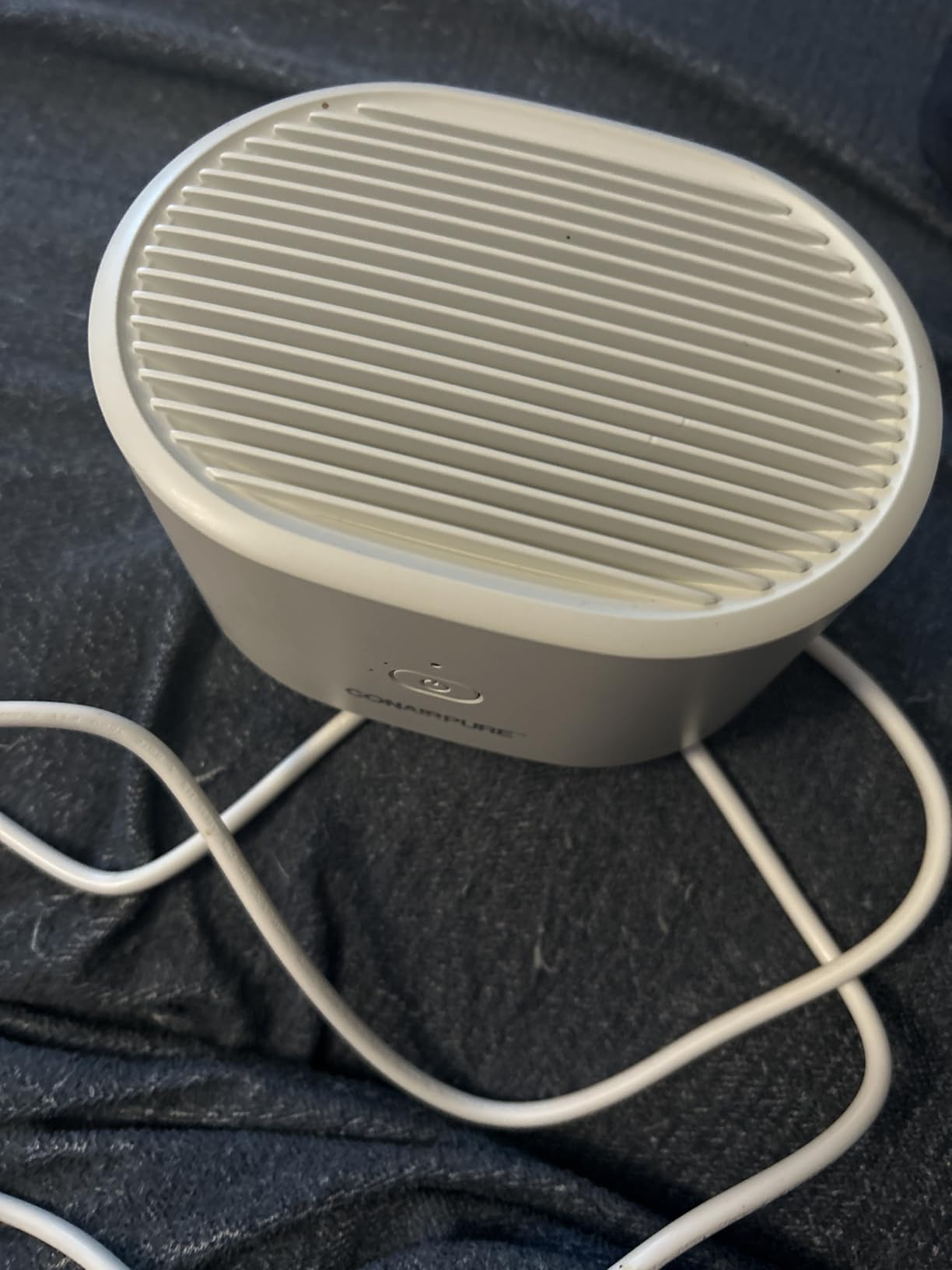 Conair Portable Small Air Purifier, Rechargeable Corded/Cordless, HEPA Air Filter, Allergy Relief, Dust, Pollen, Odor Control, Bedroom, Dorm Room, Small Room - Customer Photo 2