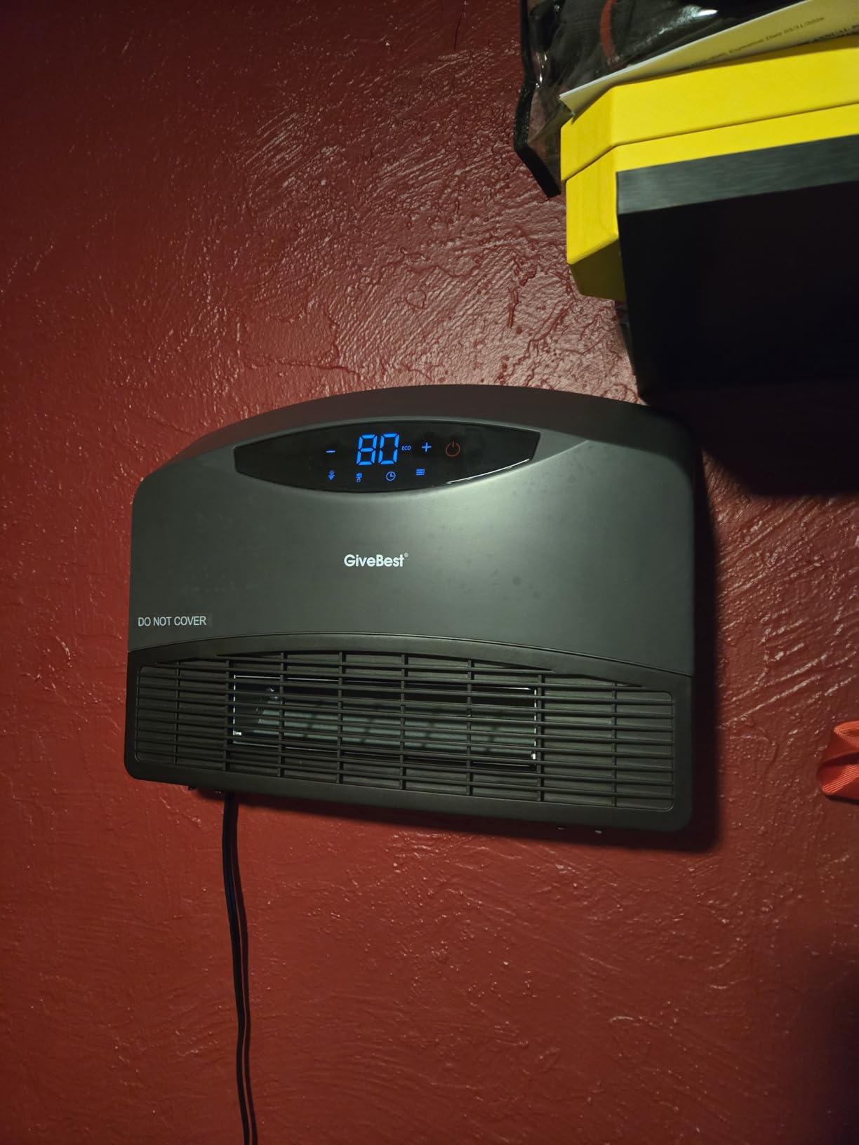GiveBest Electric Wall Heater with WiFi and Remote Control, Floor or Wall Mounted Heater, Large Room Coverage, 3 Heating Modes, 1500W Fast Heating Space with Thermostat for Indoor Room Use Customer Review GiveBest Electric Wall Heater with WiFi and Remote Control, Floor or Wall Mounted Heater, Large Room Coverage, 3 Heating Modes, 1500W Fast Heating Space with Thermostat for Indoor Room Use - Customer Photo 3