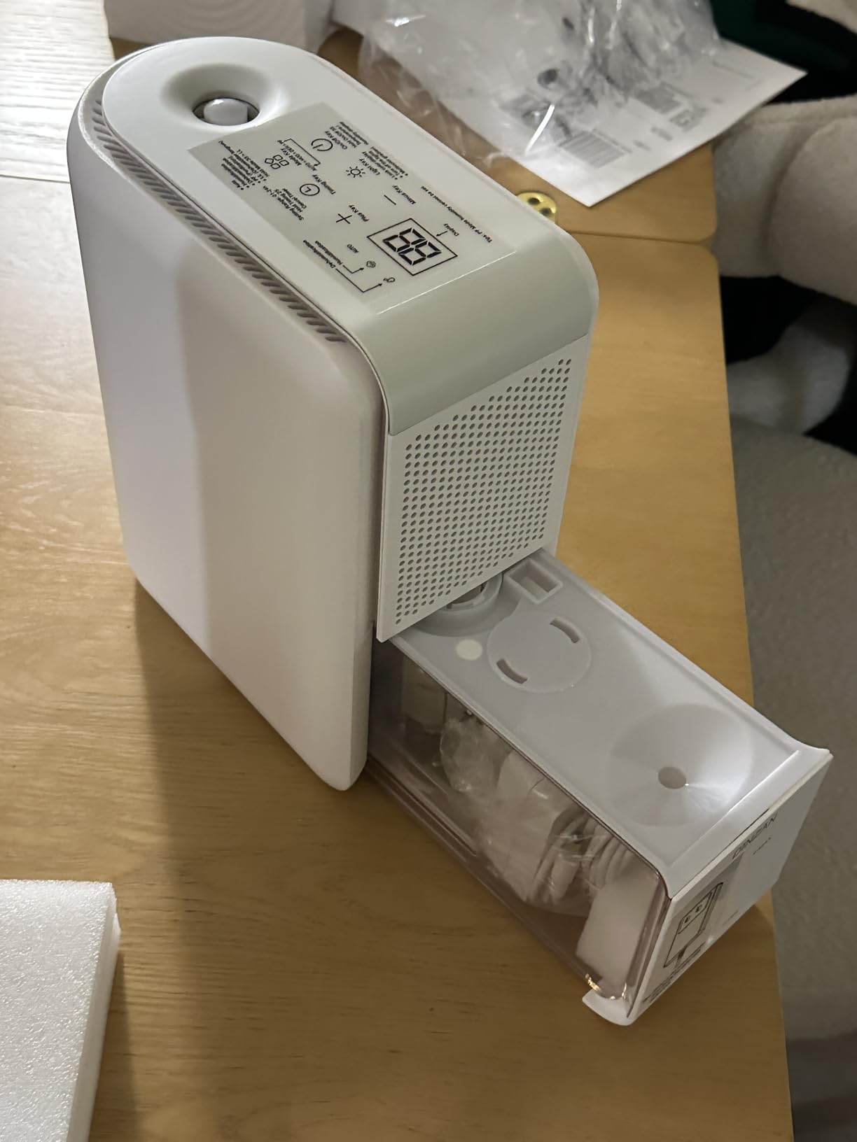 3-in-1 Smart Humidifier & Dehumidifier combo with Air Filtration - 1000ml Tank, Auto Humidity Control, ≤45dB Quiet, 7-Color LED for Bedroom/RV/Office (350 sq.ft) - Customer Photo 4