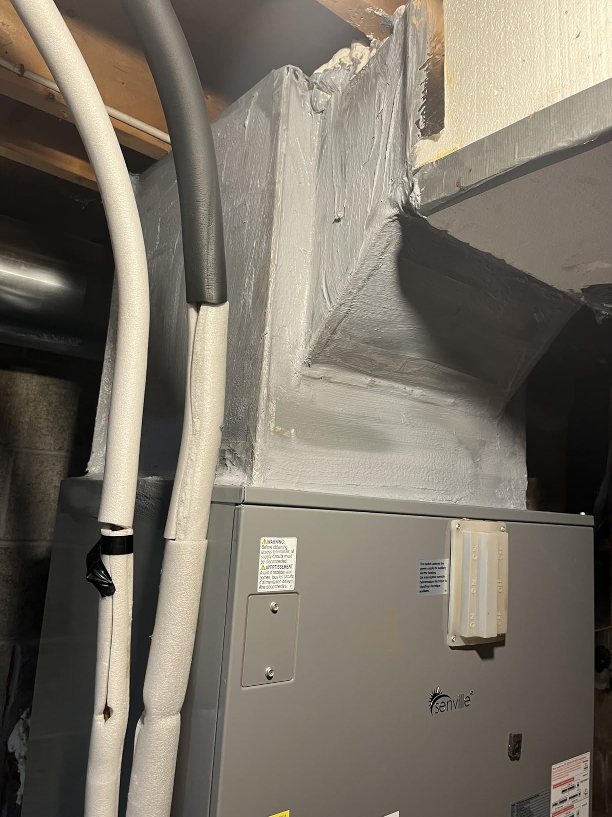 Senville 4 Ton Central Air Conditioner Heat Pump Split System, 48,000 BTU, Inverter, Variable Speed, 10KW AUX, 208/230V - Customer Photo 1