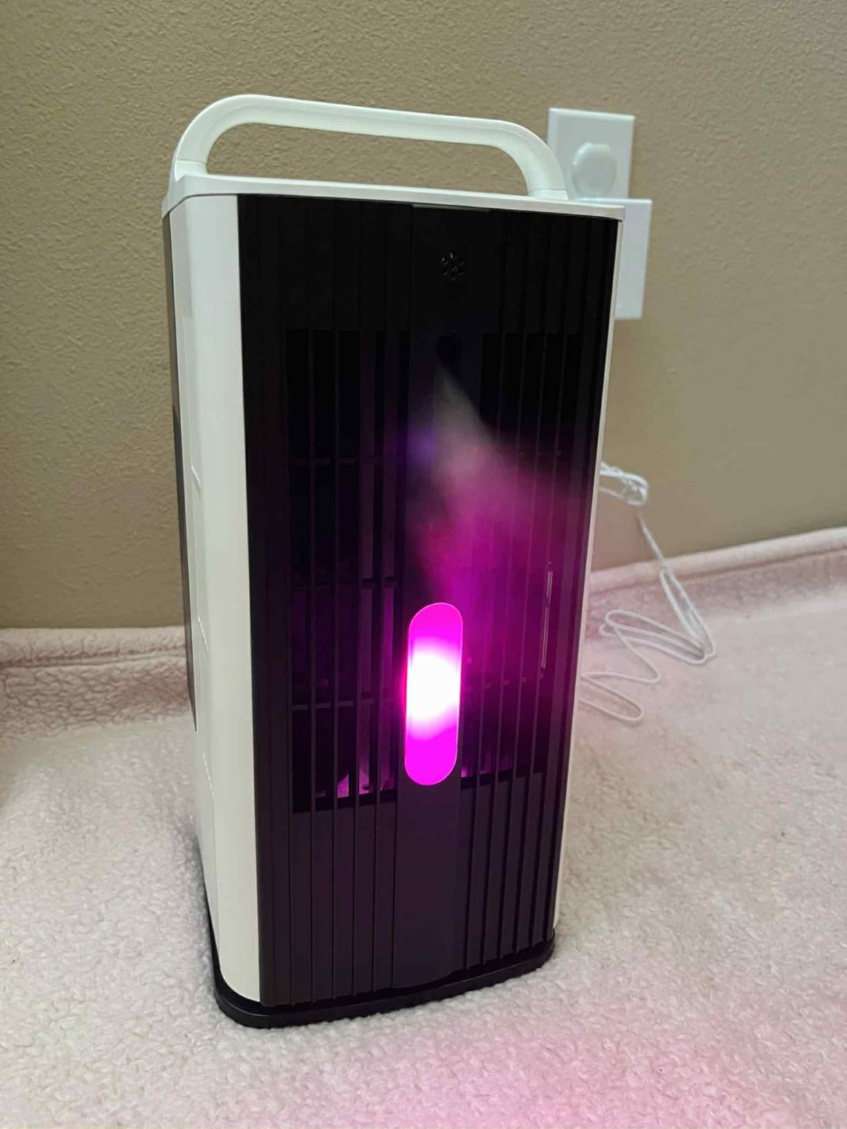 Portable Air Conditioners, 1700ml Evaporative Air Cooler with Remote, 120° Oscillating Mini Air Conditioner Portable with 3 Speeds & 1-7H Timer, Portable AC Unit Fan for Indoors Bedroom Office - Customer Photo 2