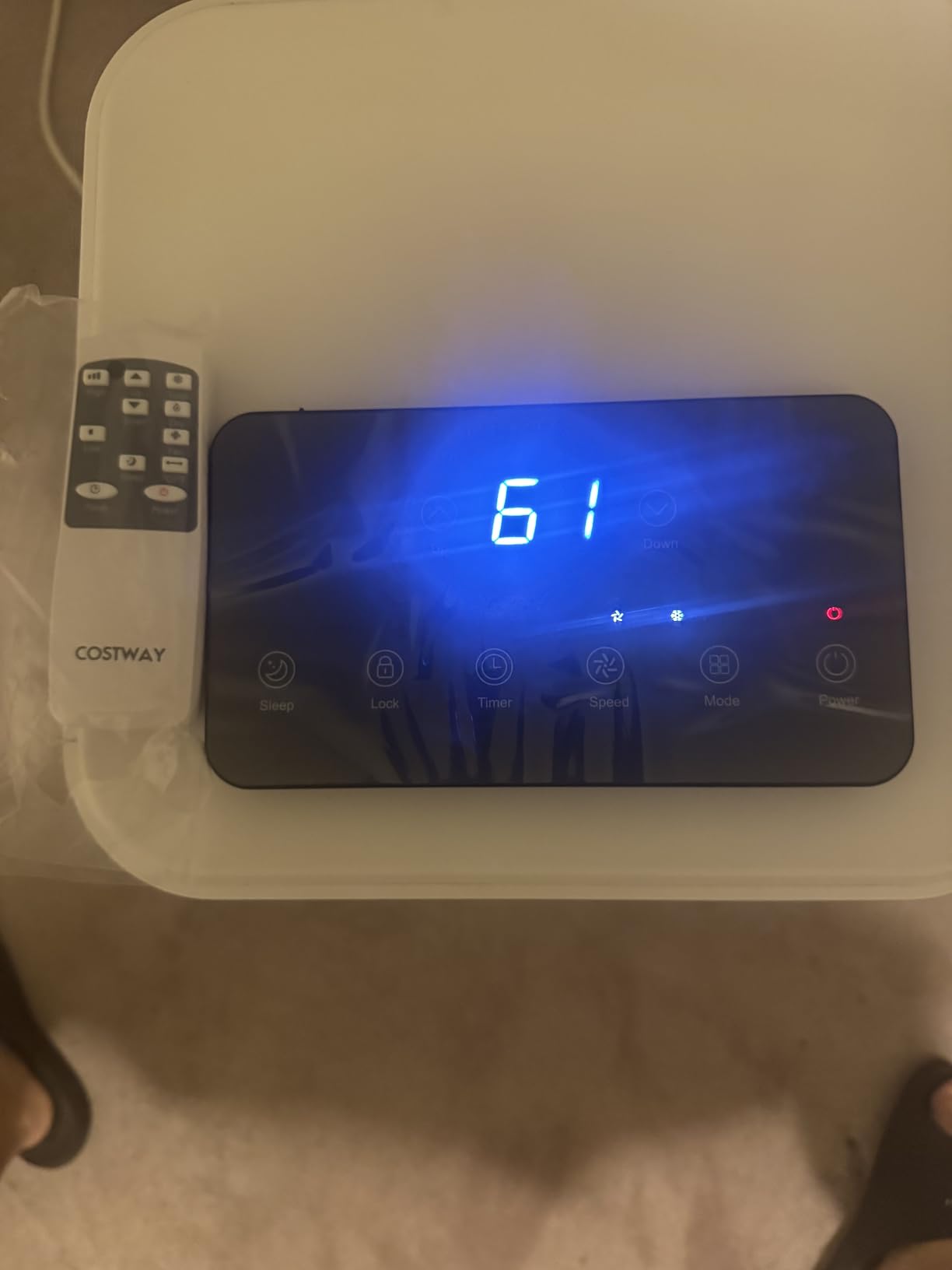 COSTWAY 10000 BTU Portable Air Conditioner, 3 in 1 AC Unit, Fan & Dehumidifier w/Sleep Mode, 24H Timer, LED Display, Child Lock, Remote Control & Window Kit for Bedroom, Office, Dorm (10000BTU) Customer Review COSTWAY 10000 BTU Portable Air Conditioner, 3 in 1 AC Unit, Fan & Dehumidifier w/Sleep Mode, 24H Timer, LED Display, Child Lock, Remote Control & Window Kit for Bedroom, Office, Dorm (10000BTU) - Customer Photo 1