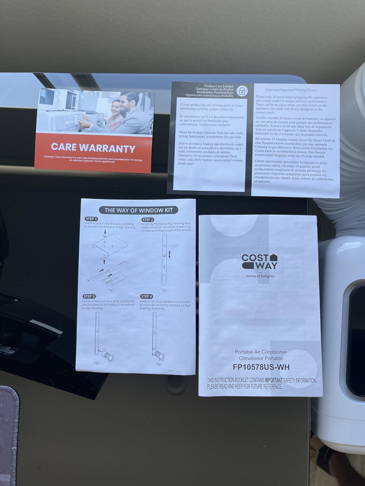 COSTWAY Portable Air Conditioner, 8000 BTU Portable AC Unit with Fan & Dehumidifier, Smart Sleep Mode, 24H Timer, Auto Swing & Window Installation Kit, Cools up to 250 Sq.Ft (8000 BTU) Customer Review COSTWAY Portable Air Conditioner, 8000 BTU Portable AC Unit with Fan & Dehumidifier, Smart Sleep Mode, 24H Timer, Auto Swing & Window Installation Kit, Cools up to 250 Sq.Ft (8000 BTU) - Customer Photo 2