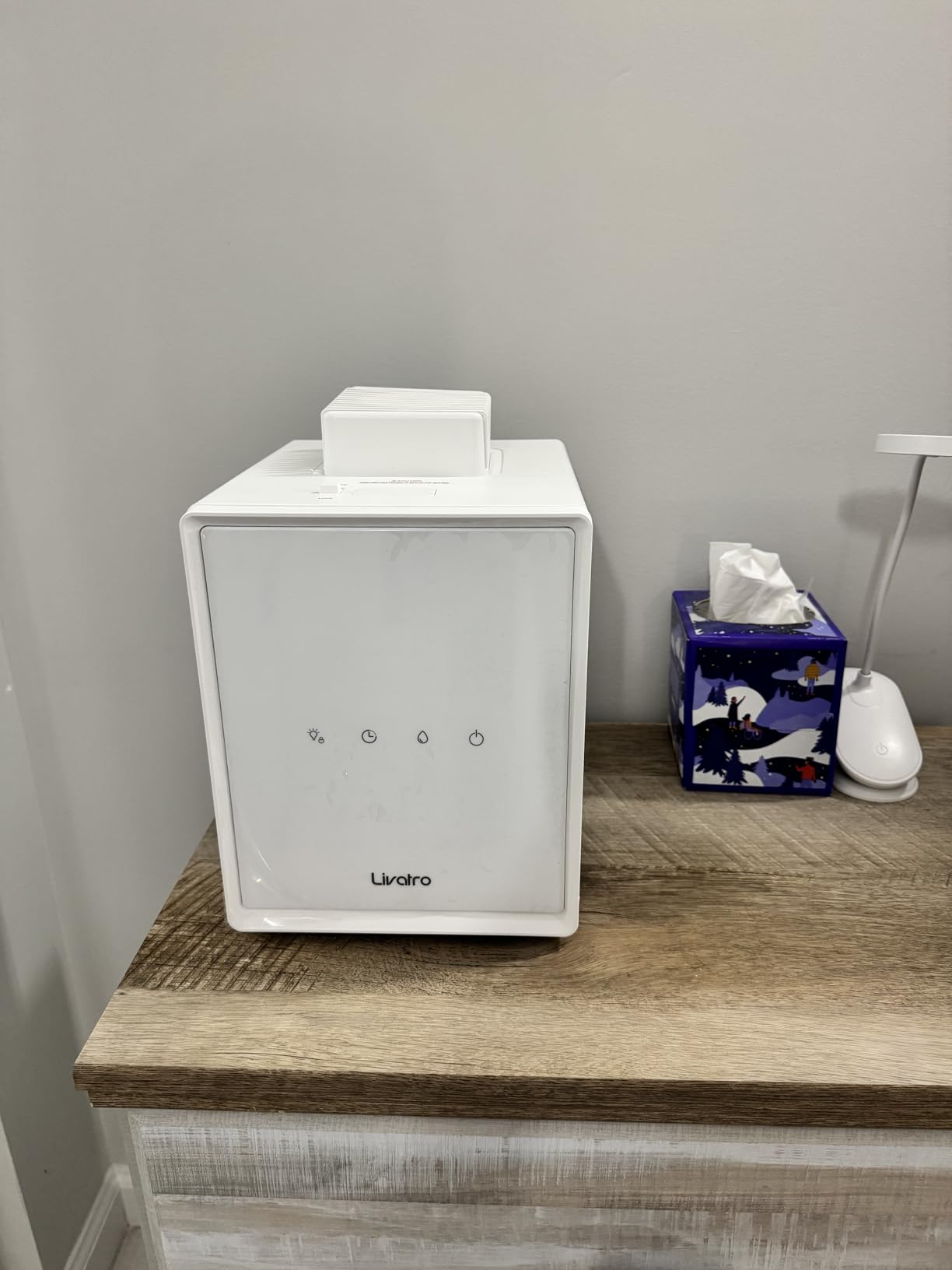 3L Stainless Steel Warm Mist Humidifier with Easy Clean and Warm Steam Function, Healthy Air Mist Humidifiers for Bedroom Living Room, with Sleep Mode and Auto-off Setting Customer Review 3L Stainless Steel Warm Mist Humidifier with Easy Clean and Warm Steam Function, Healthy Air Mist Humidifiers for Bedroom Living Room, with Sleep Mode and Auto-off Setting - Customer Photo 1
