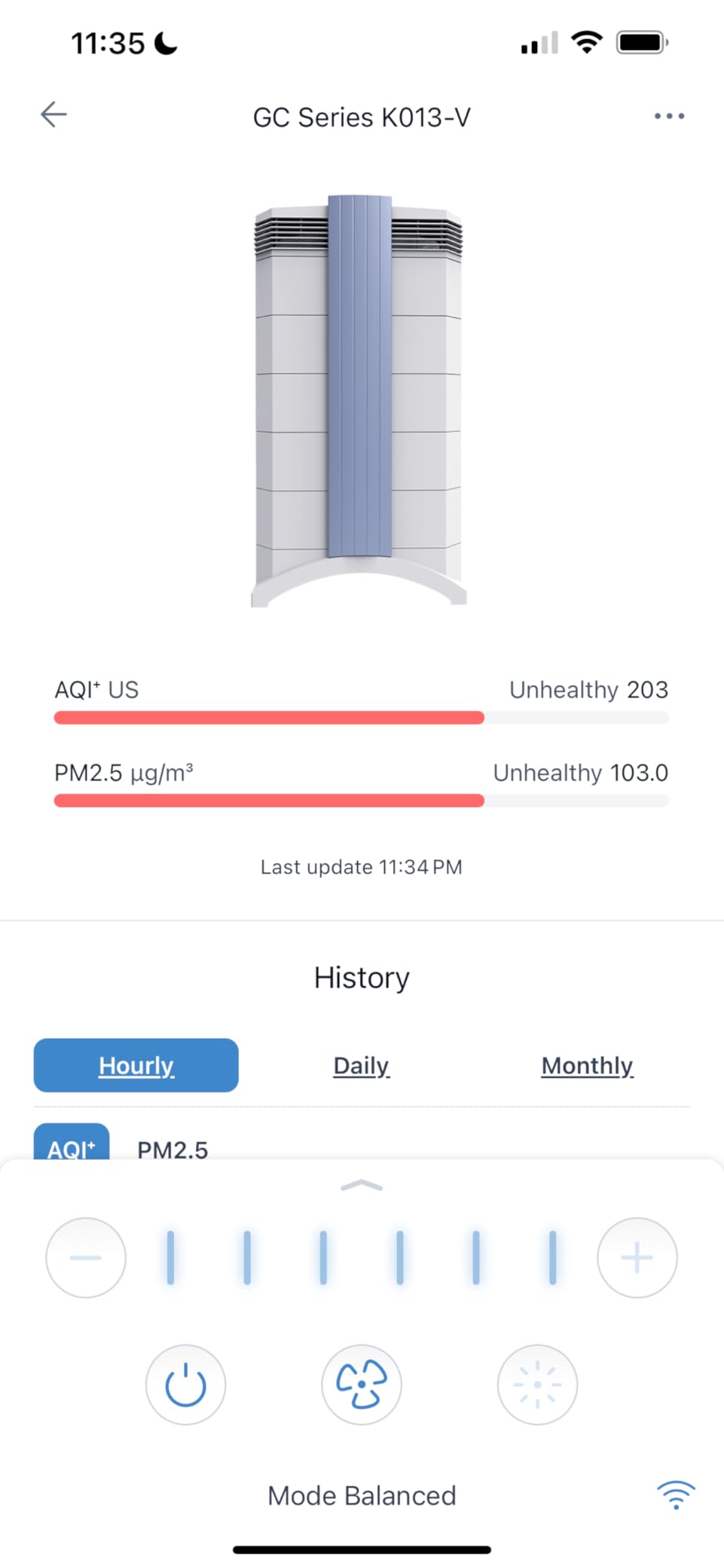 IQAir HealthPro Plus XE Air Purifier - Smart HyperHEPA Filtration for Large Rooms up to 1125 sq ft - Smoke, Viruses, Allergens, Asthma, Mold, Dust, Pets, Swiss Made, WiFi Enabled Customer Review IQAir HealthPro Plus XE Air Purifier - Smart HyperHEPA Filtration for Large Rooms up to 1125 sq ft - Smoke, Viruses, Allergens, Asthma, Mold, Dust, Pets, Swiss Made, WiFi Enabled - Customer Photo 2