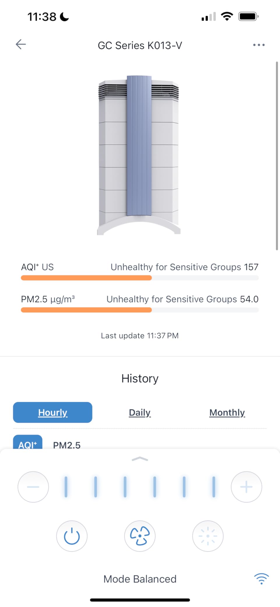 IQAir HealthPro Plus XE Air Purifier - Smart HyperHEPA Filtration for Large Rooms up to 1125 sq ft - Smoke, Viruses, Allergens, Asthma, Mold, Dust, Pets, Swiss Made, WiFi Enabled - Customer Photo 2