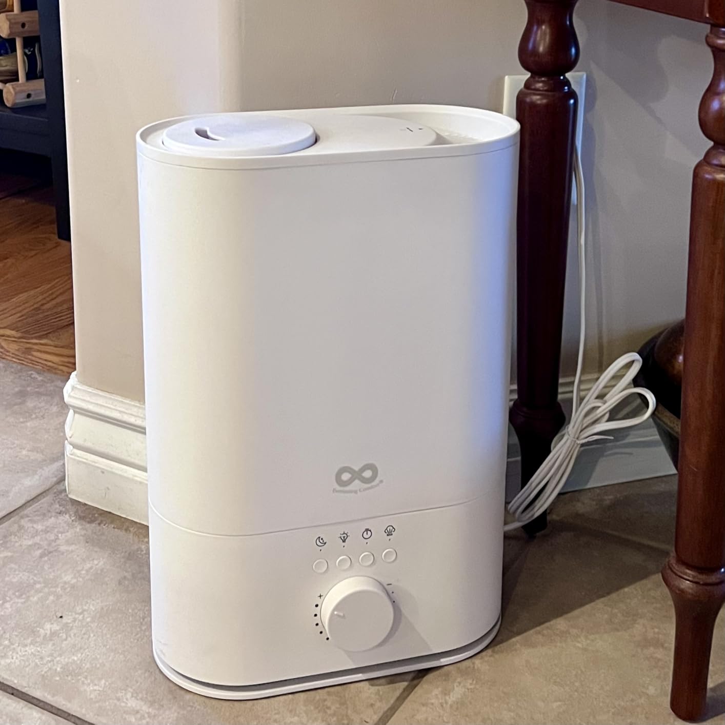 Everlasting Comfort 6L Humidifier Large Room, High Mist Output 60HR Runtime Ultrasonic Top FIll Humidifiers for Bedroom, Easy to Use & Clean for Home, Baby Humidifier, Plants, Congestion, Indoor - Customer Photo 5
