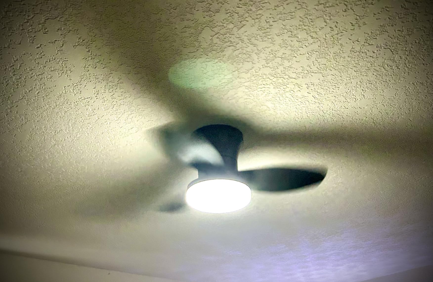 Small Ceiling Fan with Light - 26 Inch Flush Mount Ceiling Fan with Lights and Remote, Low Profile Ceiling Fans with 3 Reversible Blades, 6 Wind Speeds, Black Ceiling Fans for Bedroom - Customer Photo 2