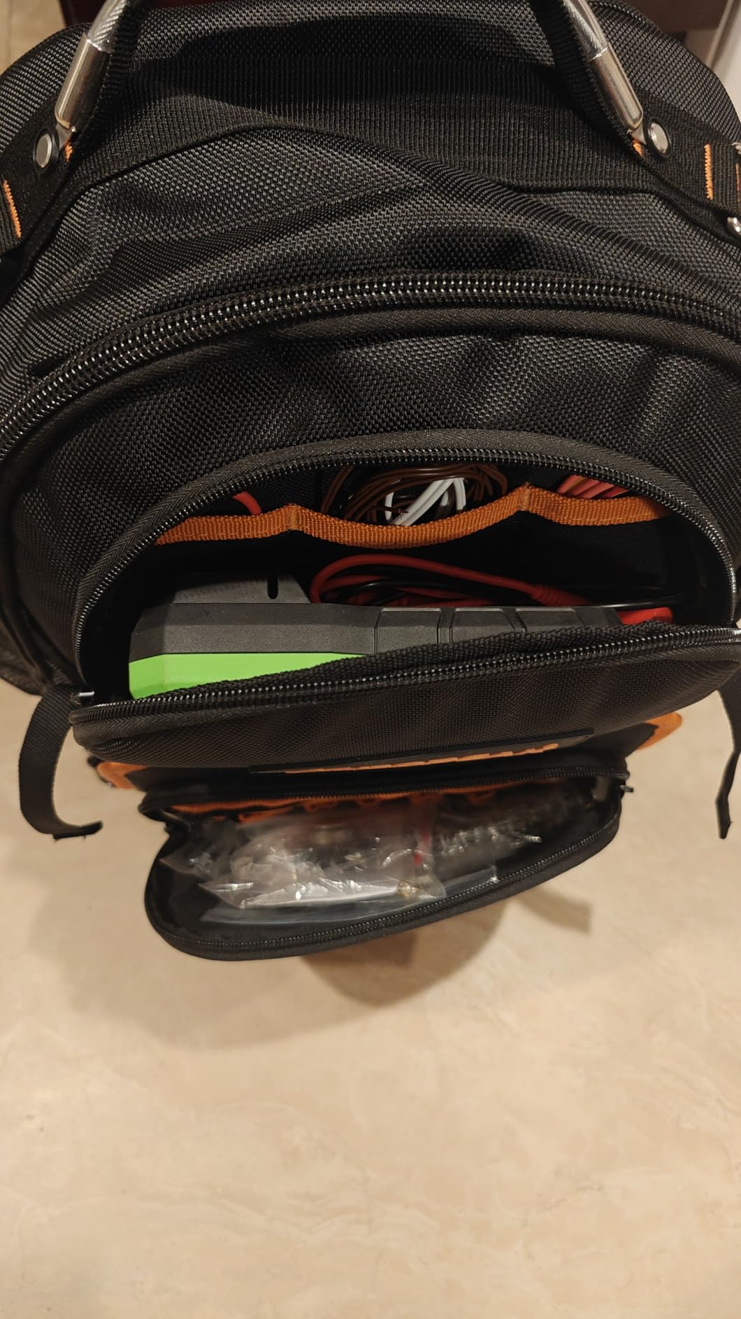 96-Pocket Tool Backpack Heavy Duty, Large Tool Bag Backpack for Men Women, Hvac Tool Bag Organizer, Tool Backpack with Laptop Compartment & Molded Base for Electrician Construction Customer Review 96-Pocket Tool Backpack Heavy Duty, Large Tool Bag Backpack for Men Women, Hvac Tool Bag Organizer, Tool Backpack with Laptop Compartment & Molded Base for Electrician Construction - Customer Photo 1