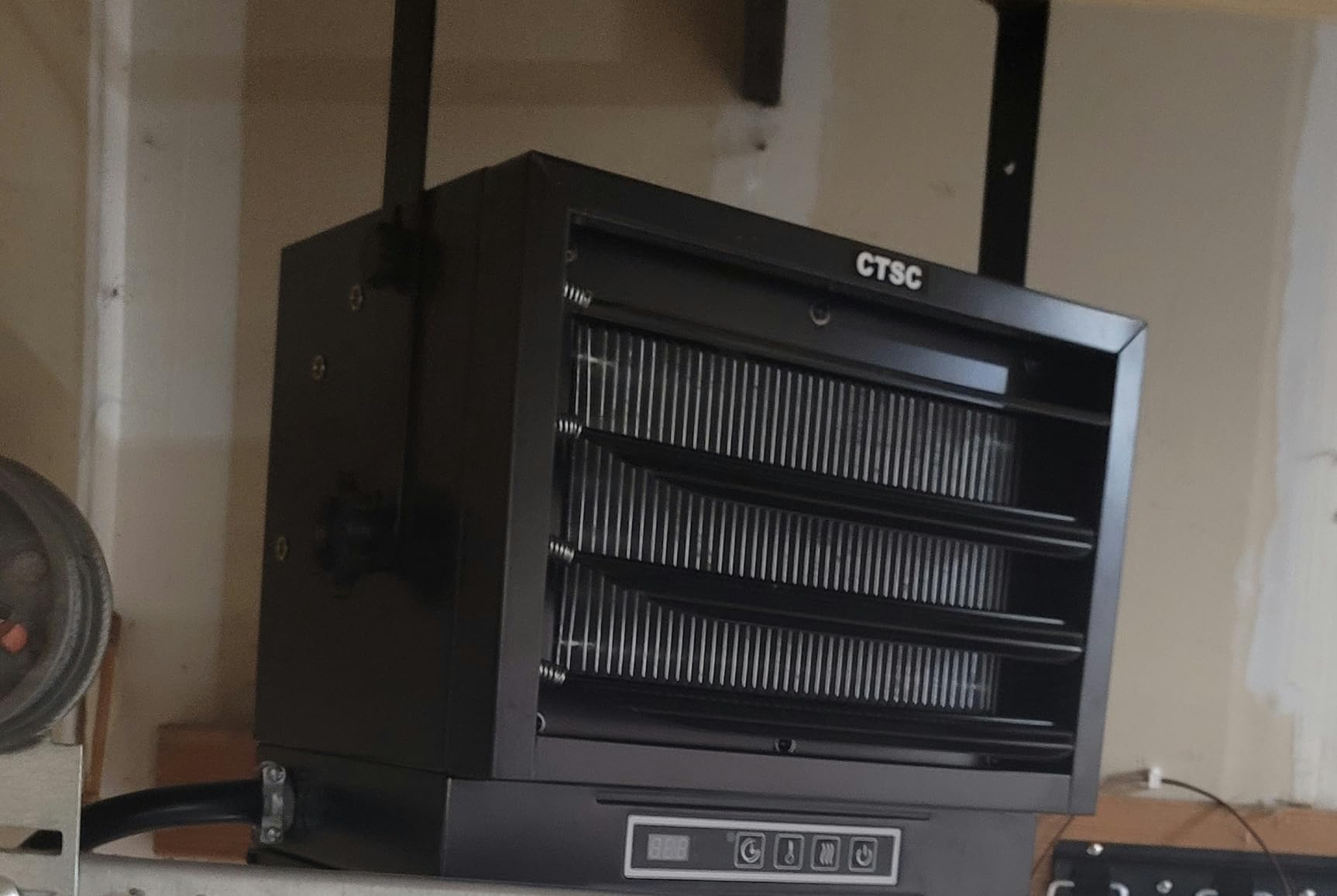 CTSC 10000W Electric Garage Heater, 240v Hardwired Fan-Forced Shop Heater with Digital Thermostat, Remote Control and Timer, ECO Function, Voltage Display Design, Ideal for Workshop, ETL Listed Customer Review CTSC 10000W Electric Garage Heater, 240v Hardwired Fan-Forced Shop Heater with Digital Thermostat, Remote Control and Timer, ECO Function, Voltage Display Design, Ideal for Workshop, ETL Listed - Customer Photo 1