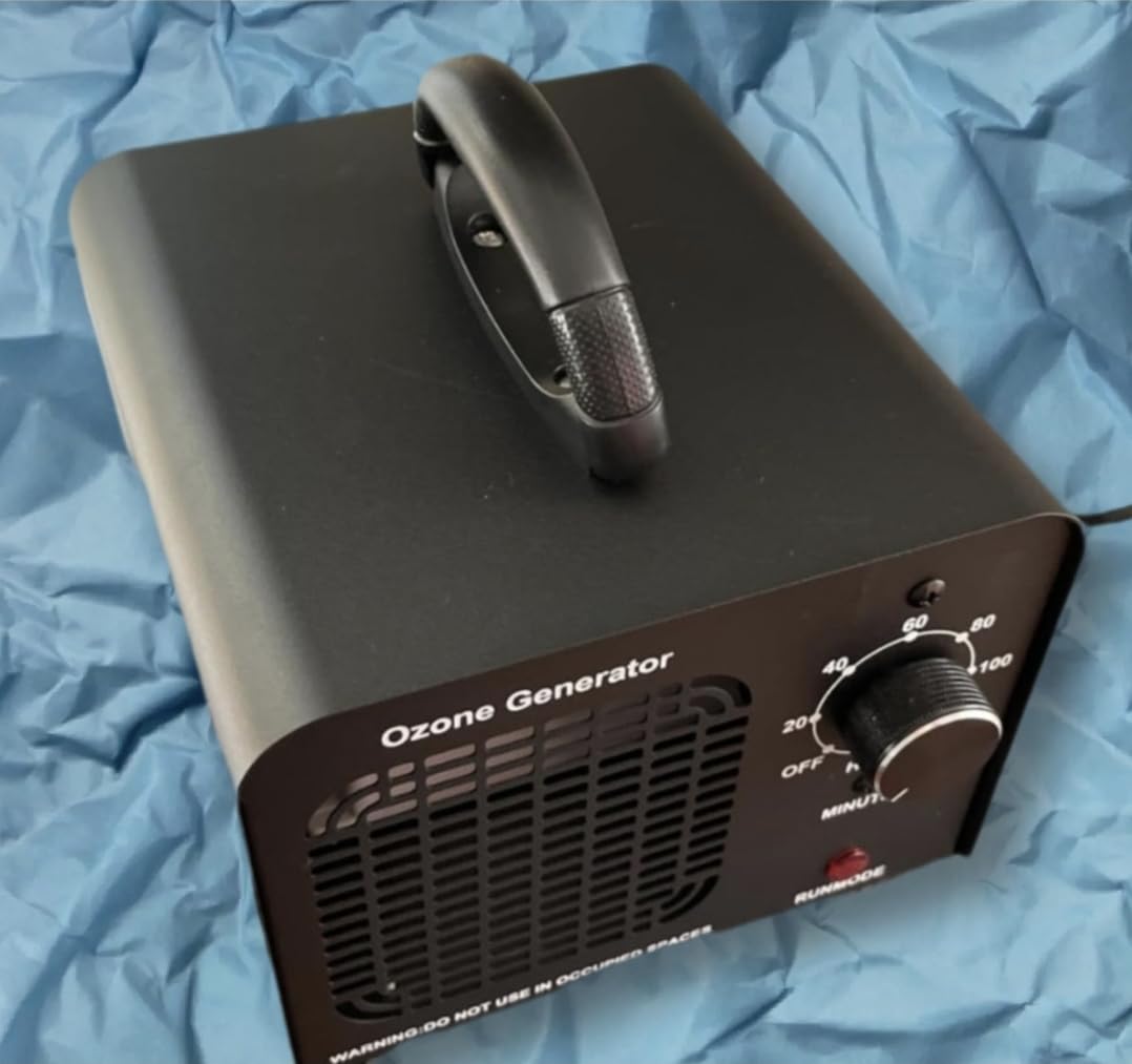 Ozone Generator 60000mg/h, Industrial/Home Ozone Machine, Odor Removal for Areas of 6,000 Square Feet, High Capacity Odor Eliminator for Car, Rooms, Smoke, Pets, O3 Air Purifier Deodorizes (Black) Customer Review Ozone Generator 60000mg/h, Industrial/Home Ozone Machine, Odor Removal for Areas of 6,000 Square Feet, High Capacity Odor Eliminator for Car, Rooms, Smoke, Pets, O3 Air Purifier Deodorizes (Black) - Customer Photo 2