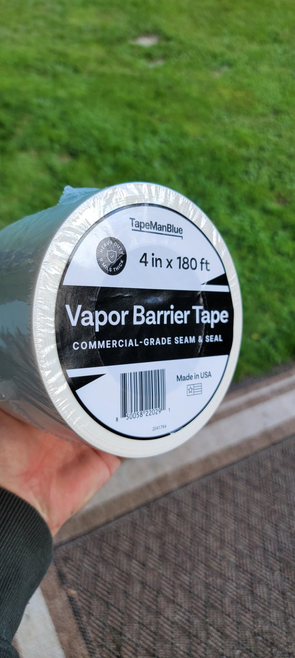 Vapor Barrier Tape - 4 inch x 180' Roll, Made in USA - Customer Photo 1