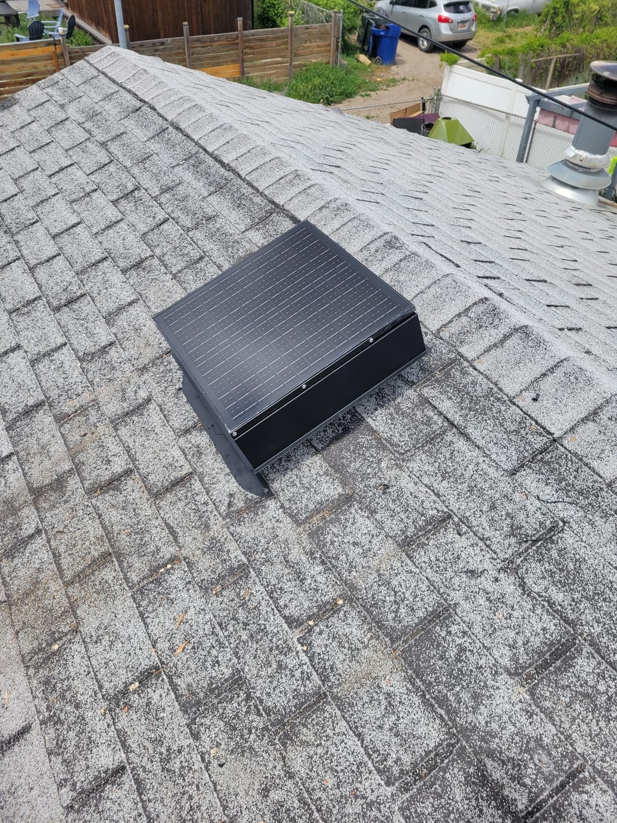 VEVOR Solar Attic Fan, 42 W, 2800 CFM Large Air Flow Solar Roof Vent Fan, Low Noise and Weatherproof with 110V Smart Adapter, Ideal for Home, Greenhouse, Garage, Shop, RV, FCC Listed Customer Review VEVOR Solar Attic Fan, 42 W, 2800 CFM Large Air Flow Solar Roof Vent Fan, Low Noise and Weatherproof with 110V Smart Adapter, Ideal for Home, Greenhouse, Garage, Shop, RV, FCC Listed - Customer Photo 1
