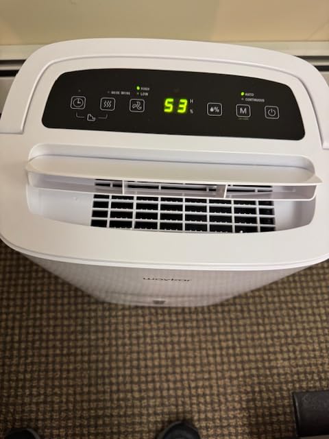 Waykar 2000 Sq. Ft Most Efficient Energy Star 2025 Dehumidifier for Home and Basement with Auto or Manual Drainage, Quiet 33dB Operation, 0.6 Gallon Water Tank Capacity - Customer Photo 2