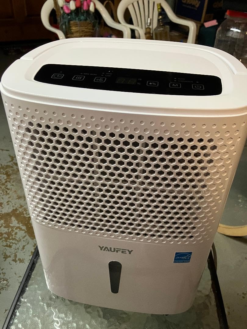 Yaufey 2025 Most Efficient Energy Star Dehumidifier for 2,000 Sq. Ft. Home, Basement and Large Room - Powerful, Quiet with Humidity Control, Timer, Drain Hose and Water Tank Customer Review Yaufey 2025 Most Efficient Energy Star Dehumidifier for 2,000 Sq. Ft. Home, Basement and Large Room - Powerful, Quiet with Humidity Control, Timer, Drain Hose and Water Tank - Customer Photo 1