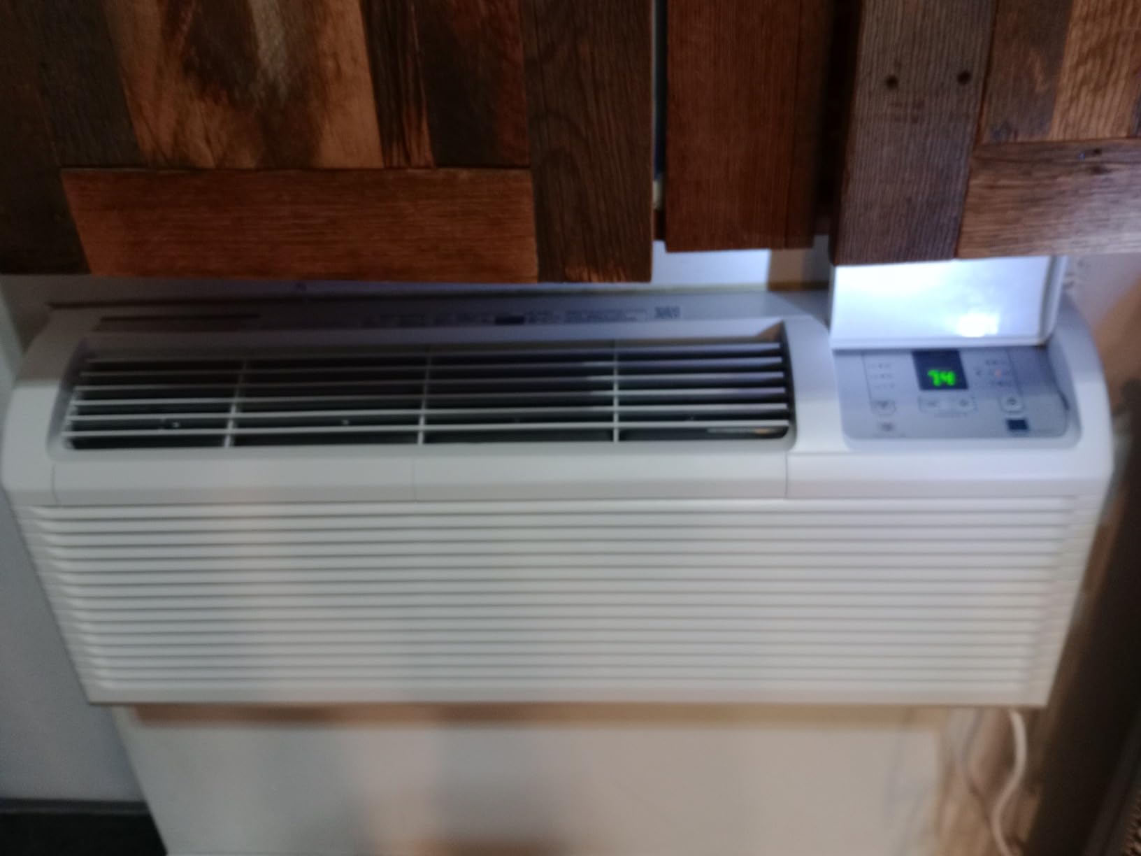 OLMO 9,000 BTU PTAC – Heating & Cooling – Packaged Terminal Air Conditioner & Heat Strip – Built-In 3.5kW Electric Heater – Includes Wireless Smart Kit, Remote & Power Cord – R-32 Refrigerant Customer Review OLMO 9,000 BTU PTAC – Heating & Cooling – Packaged Terminal Air Conditioner & Heat Strip – Built-In 3.5kW Electric Heater – Includes Wireless Smart Kit, Remote & Power Cord – R-32 Refrigerant - Customer Photo 1