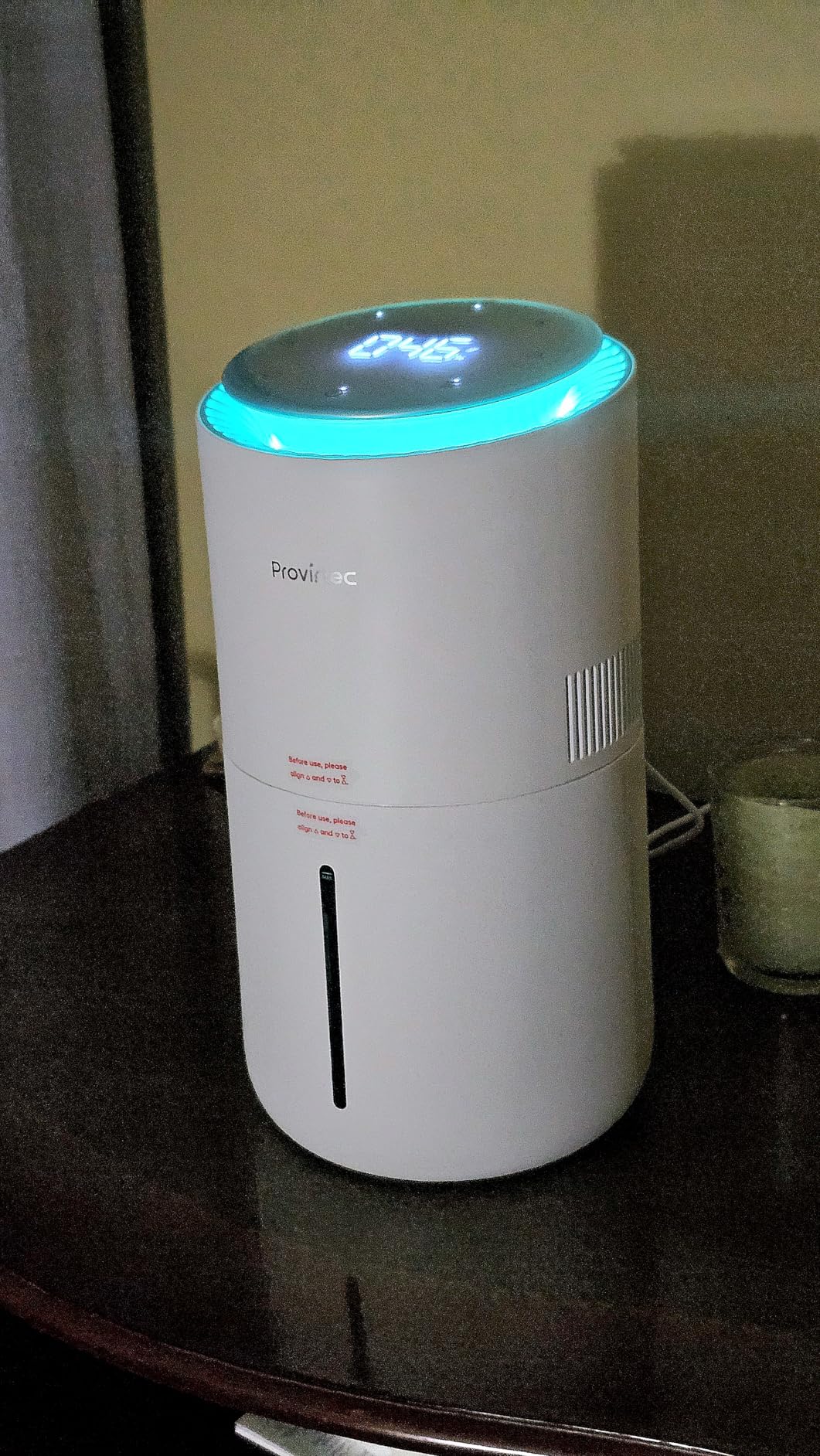 MistFree Smart Humidifier for Bedroom, Evaporative Humidifier No White Dust, Auto Humidity & APP Control, 3L Water Tank Easy to Clean, Sleep Mode, Timing, Humidifiers for Home/Office(White) - Customer Photo 2