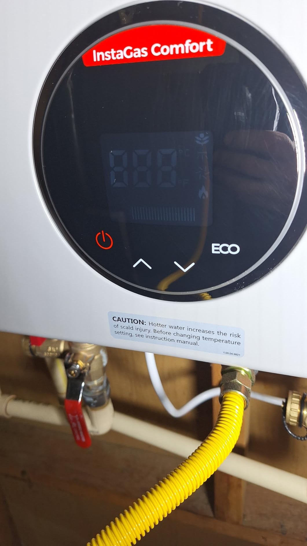 FOGATTI Natural Gas Tankless Water Heater Indoor - Max 7.5 GPM 170,000 BTU, CSA Certified Compact Design On Demand Instant Hot Water Heater - Instagas Comfort 170S Series - Customer Photo 4