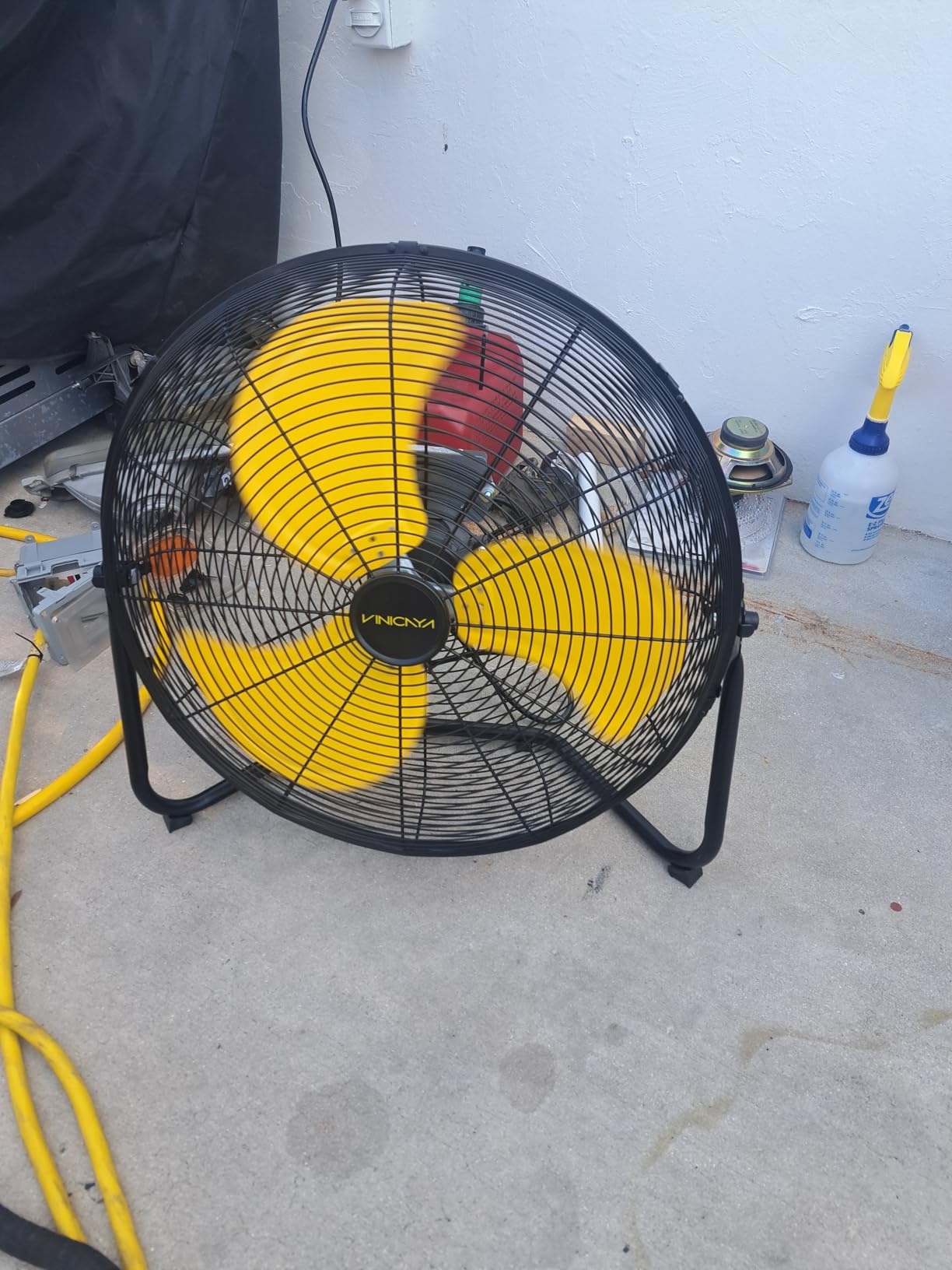 24 Inch High Velocity Floor Fan, 3-Speed Industrial Shop Fan, High Velocity Heavy Duty Metal Fan for Workshop, Garage,Warehouse,Factory Customer Review 24 Inch High Velocity Floor Fan, 3-Speed Industrial Shop Fan, High Velocity Heavy Duty Metal Fan for Workshop, Garage,Warehouse,Factory - Customer Photo 1